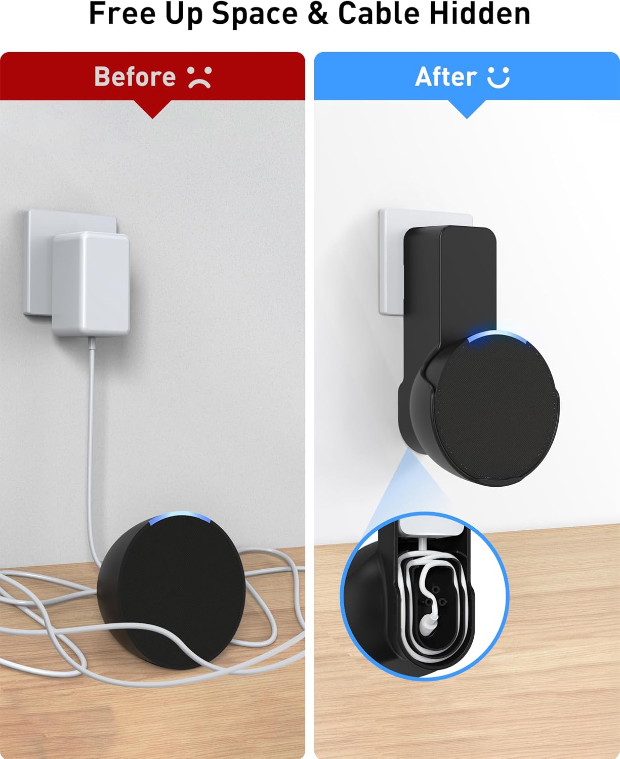 SOPORTE DE PARED PARA PARLANTE MAXONAR ECHO POP SIN TALADRO - 2