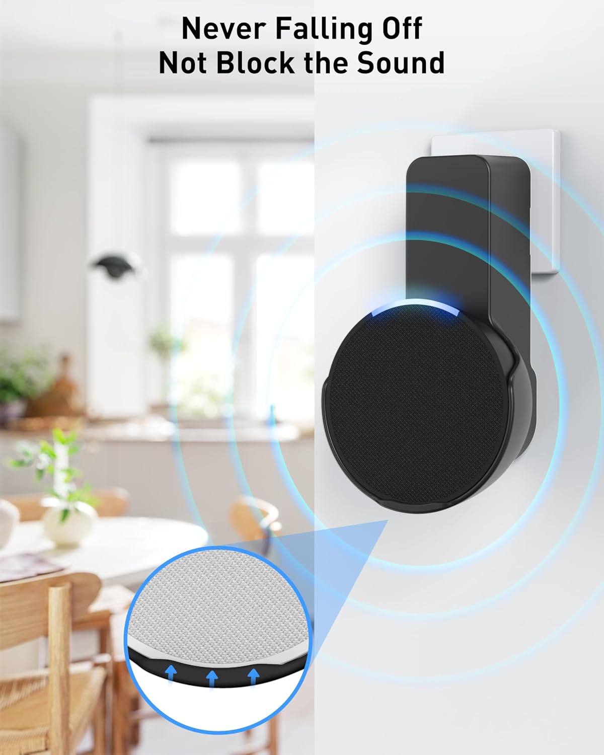 SOPORTE DE PARED PARA PARLANTE MAXONAR ECHO POP SIN TALADRO - 3