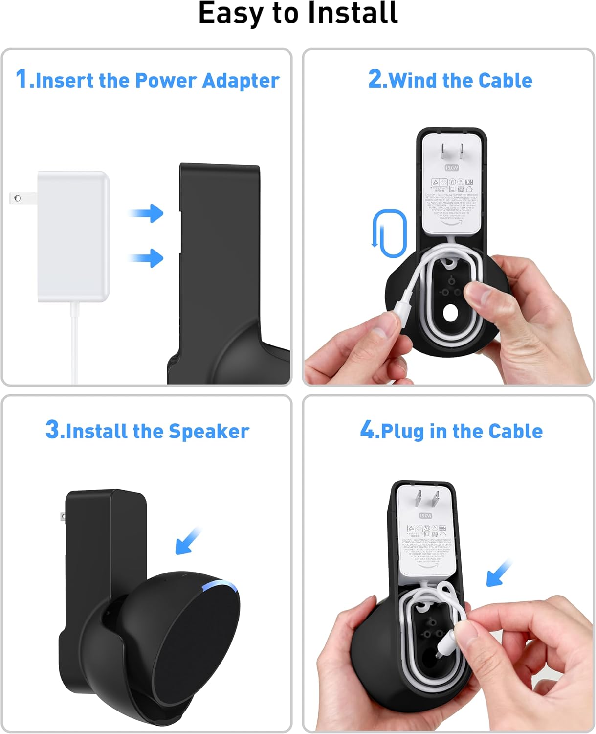 SOPORTE DE PARED PARA PARLANTE MAXONAR ECHO POP SIN TALADRO - 5