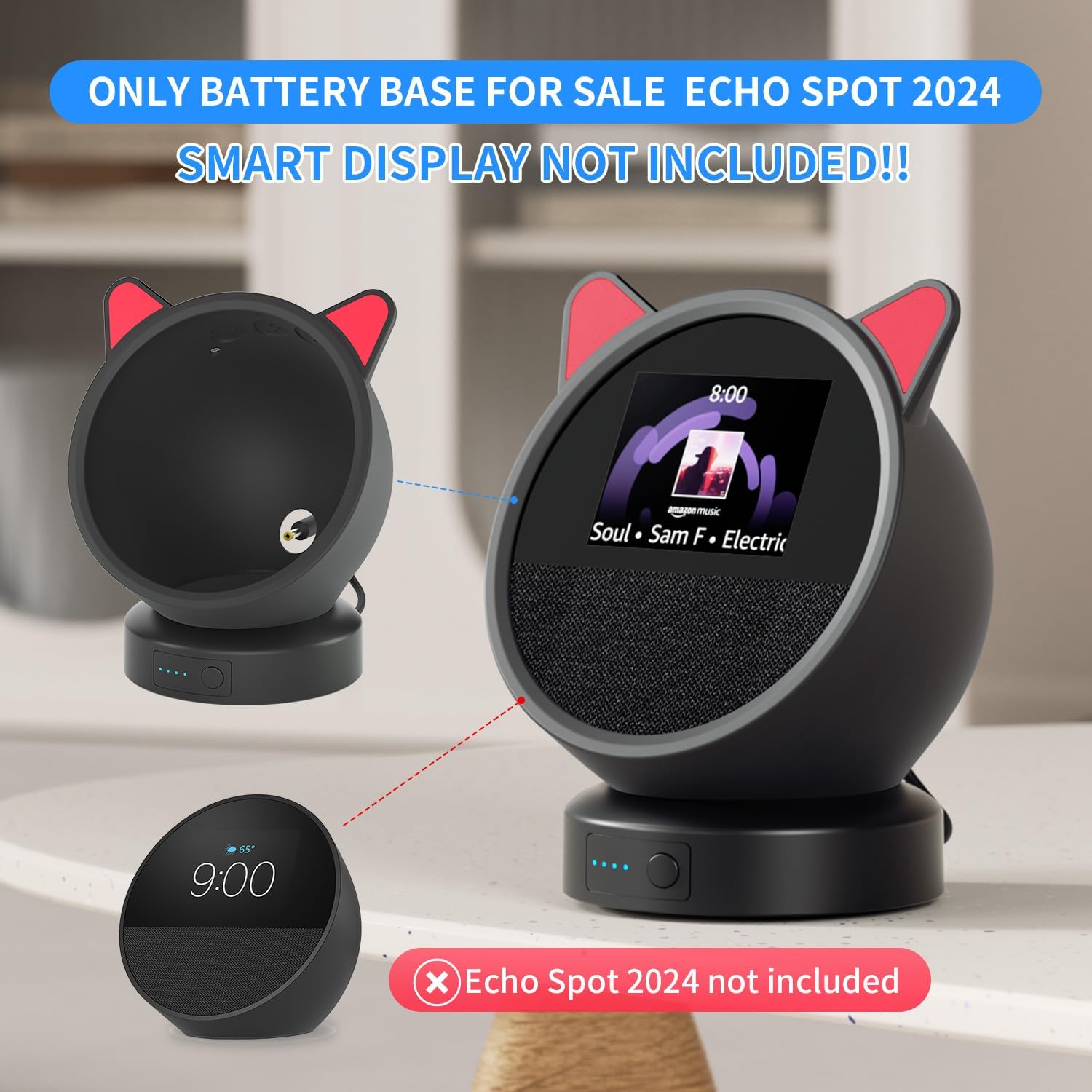 BASE DE BATERÍA PARA SPOT 5200 MAH LIBOER NEGRA - 3
