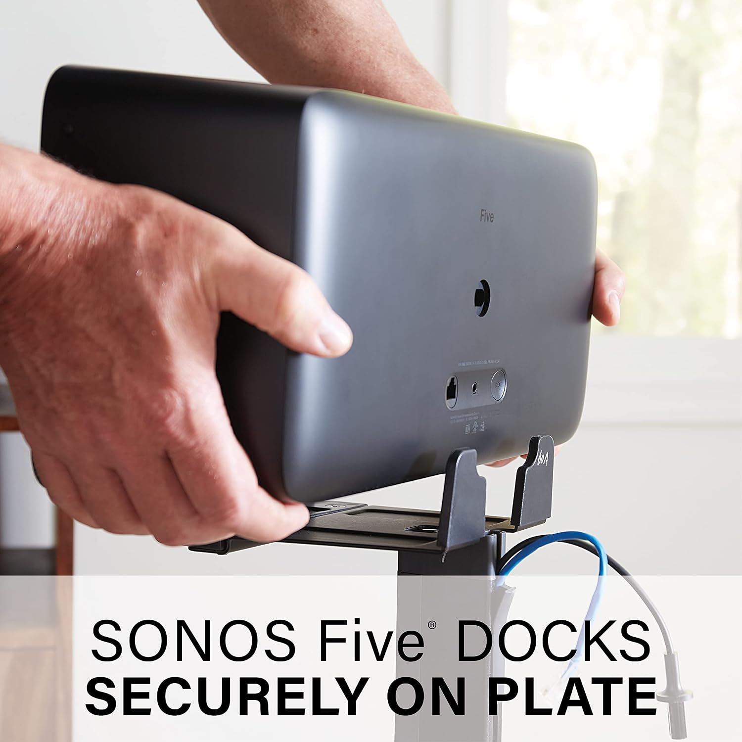 SOPORTE PARA PARLANTES SANUS OSS52 PARA SONOS FIVE Y PLAY:5 NEGRO - 2
