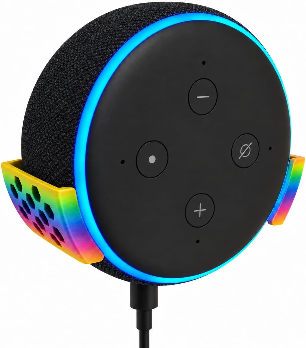 SOPORTE DE PARED PARA PARLANTE VOICE ASSISTANT HANDMADE GENERACIÓN 3 ARCOÍRIS - 1
