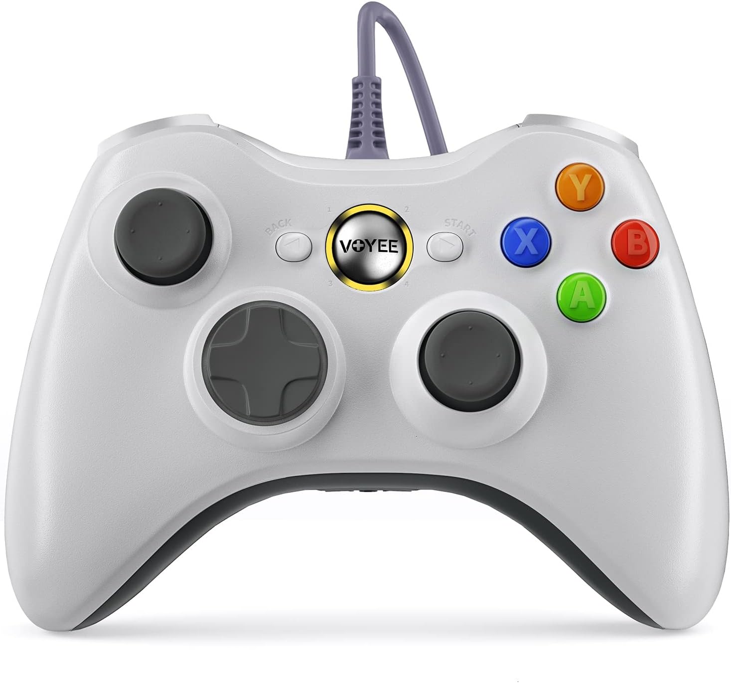CONTROL PARA PC VOYEE CON CABLE COMPATIBLE CON XBOX 360 Y WINDOWS 10/8/7 - 1