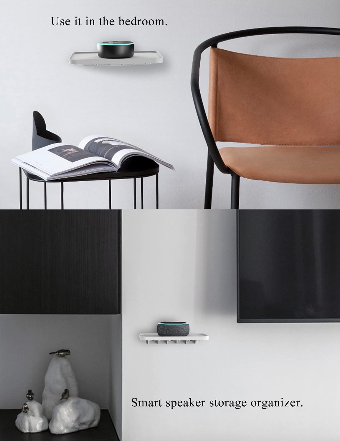 SOPORTE DE PARED UNIVERSAL PARA ROUTER GOOGLE WIFI BLANCO - 4