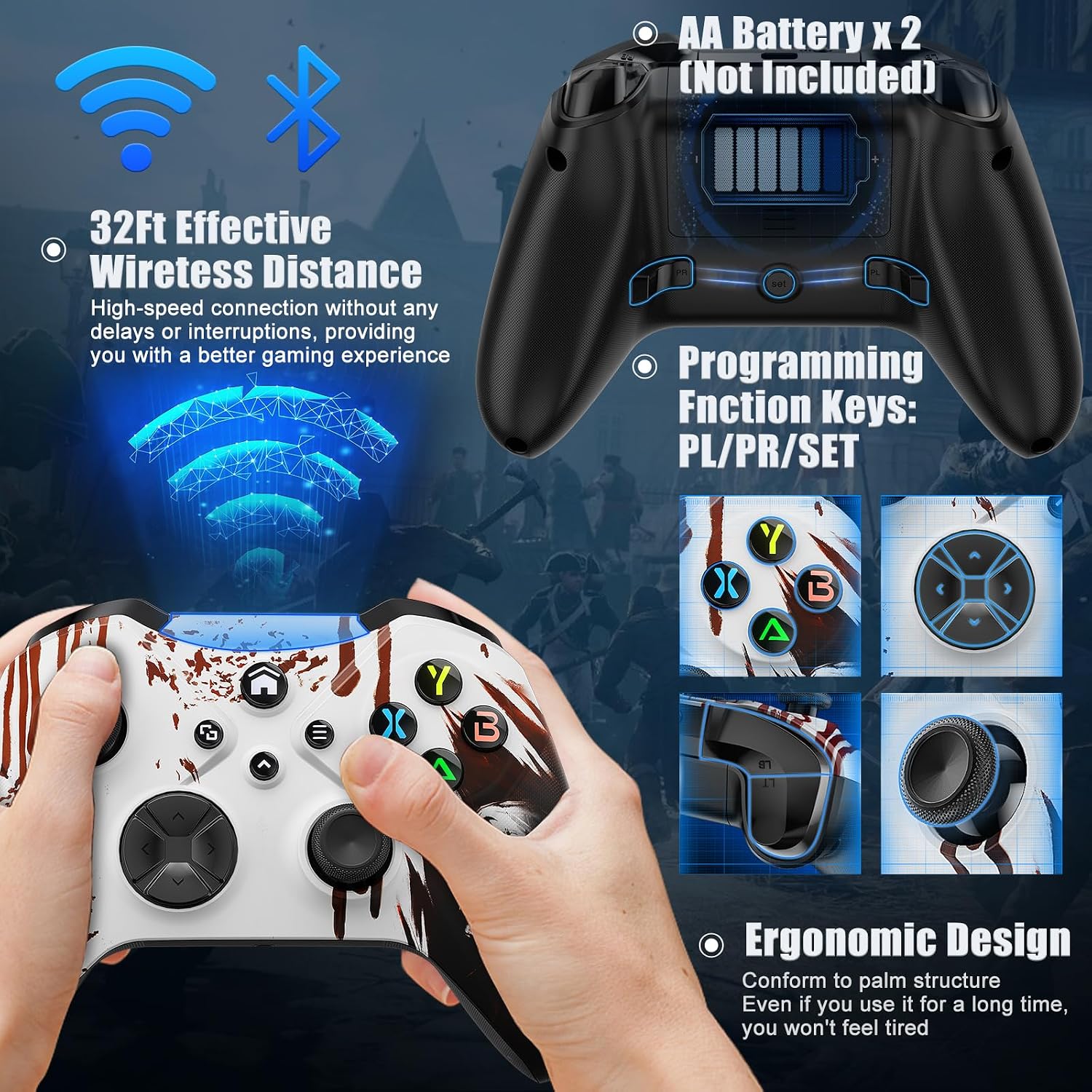 CONTROL INALÁMBRICO DINOSOO PARA XBOX SERIES X|S, XBOX ONE Y PC EDICIÓN ESPECIAL - 2