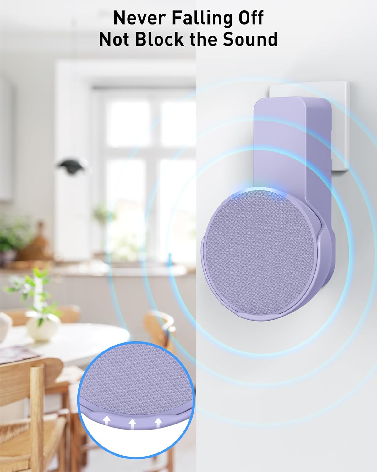 SOPORTE DE PARED PARA PARLANTE MAXONAR ECHO POP SIN TALADRO - 3