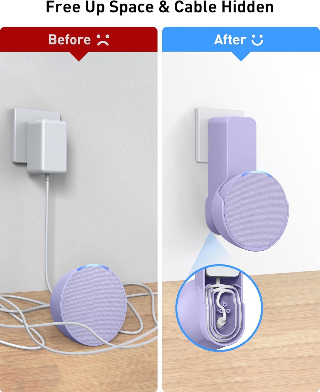 SOPORTE DE PARED PARA PARLANTE MAXONAR ECHO POP SIN TALADRO - 4