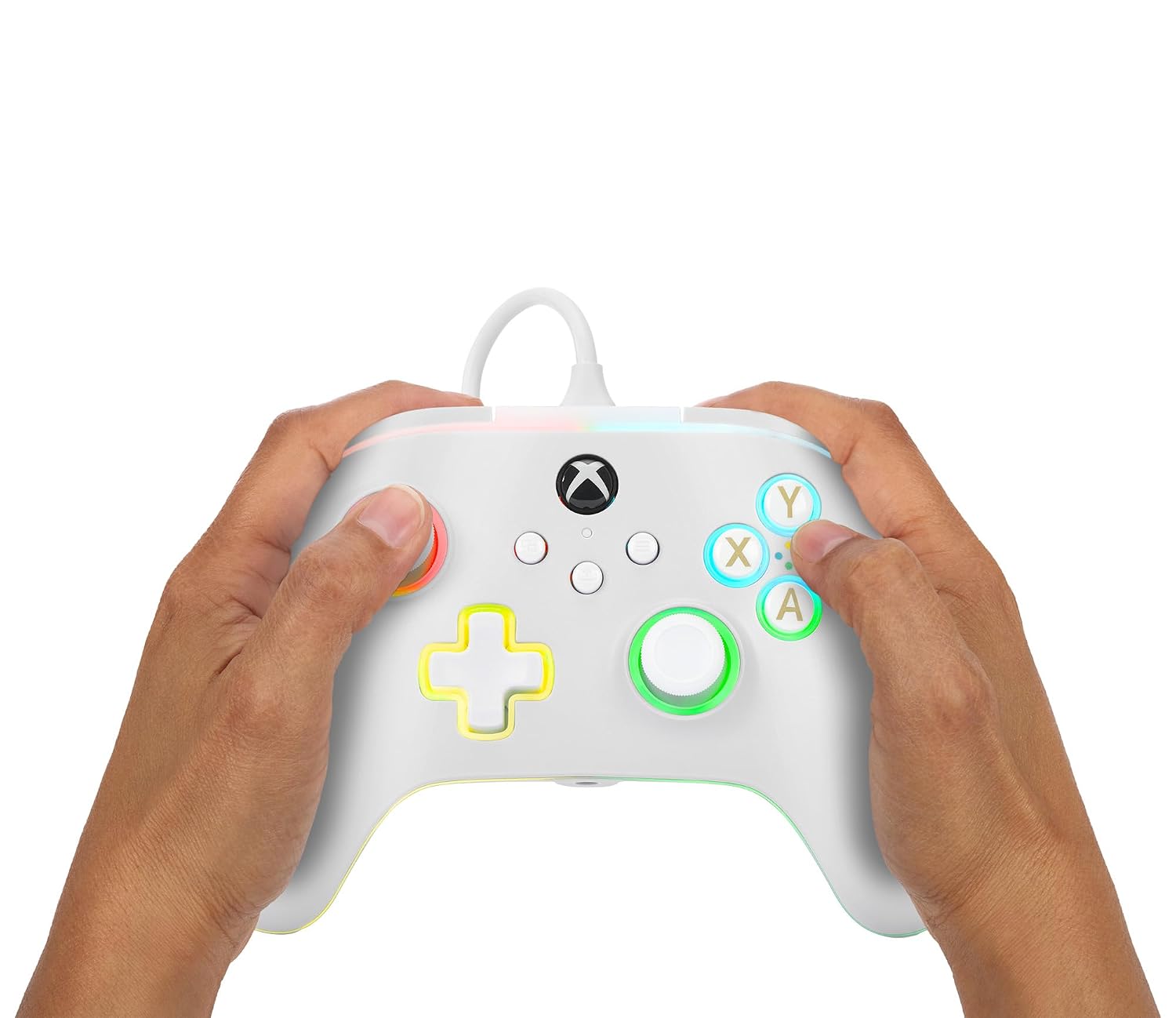 CONTROL POWERA ADVANTAGE WIRED PARA XBOX SERIES X|S CON LUMECTRA BLANCO - 4