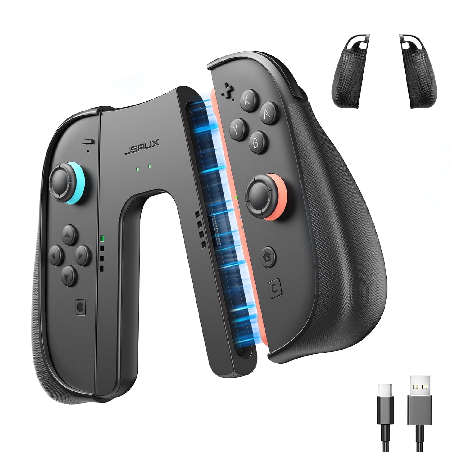 GRIP ERGONÓMICO CON CARGA PARA JOYPADS SWITCH 2 JSAUX - 1