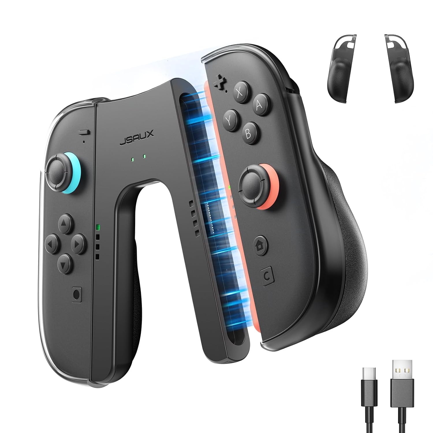 GRIP ERGONÓMICO CON CARGA PARA JOYPADS SWITCH 2 JSAUX - 1