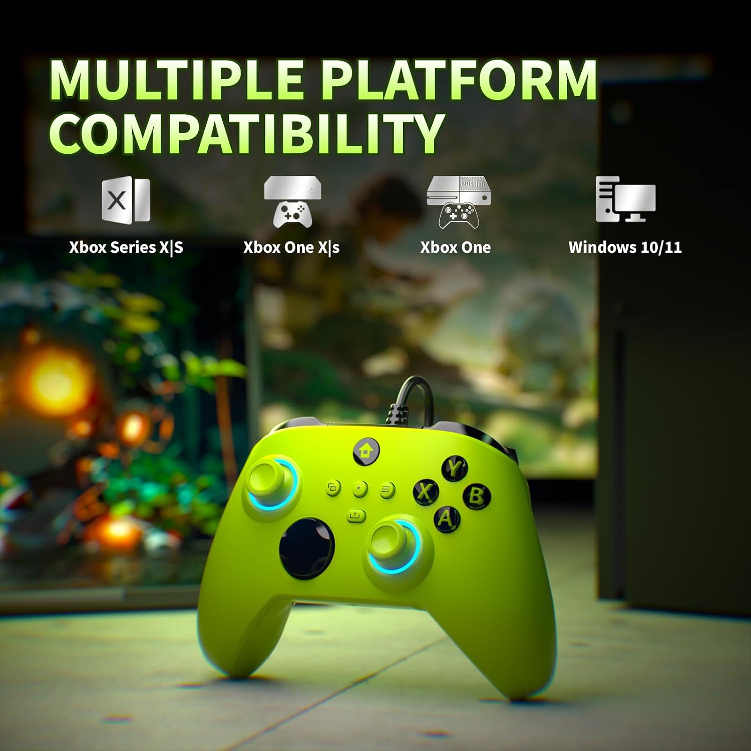 CONTROL CON CABLE PARA XBOX ONE Y XBOX SERIES X/S YUYIU - 3
