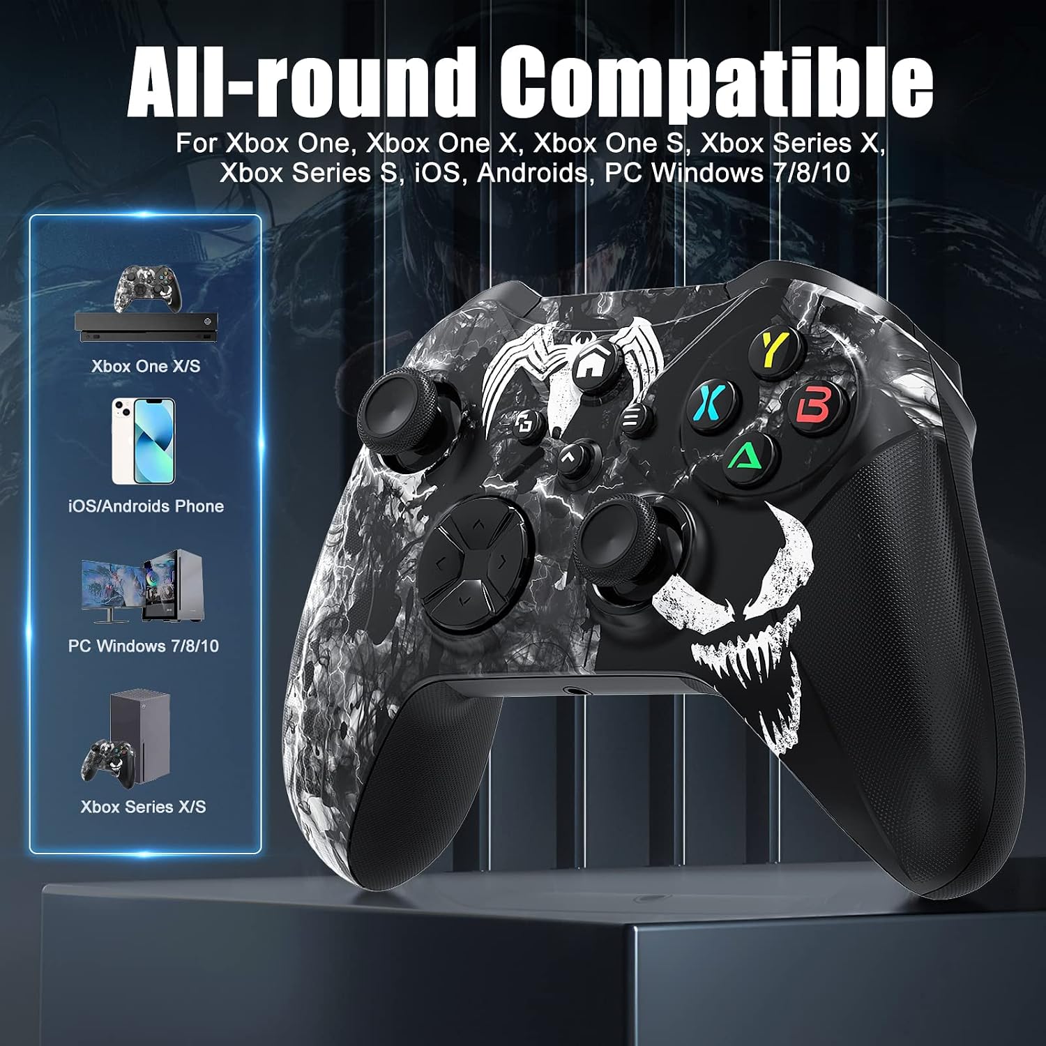 CONTROL INALÁMBRICO GAMROMBO PARA XBOX ONE Y SERIES X/S CON FUNCIÓN TURBO/MACRO Y CONECTOR DE 3.5MM - 2