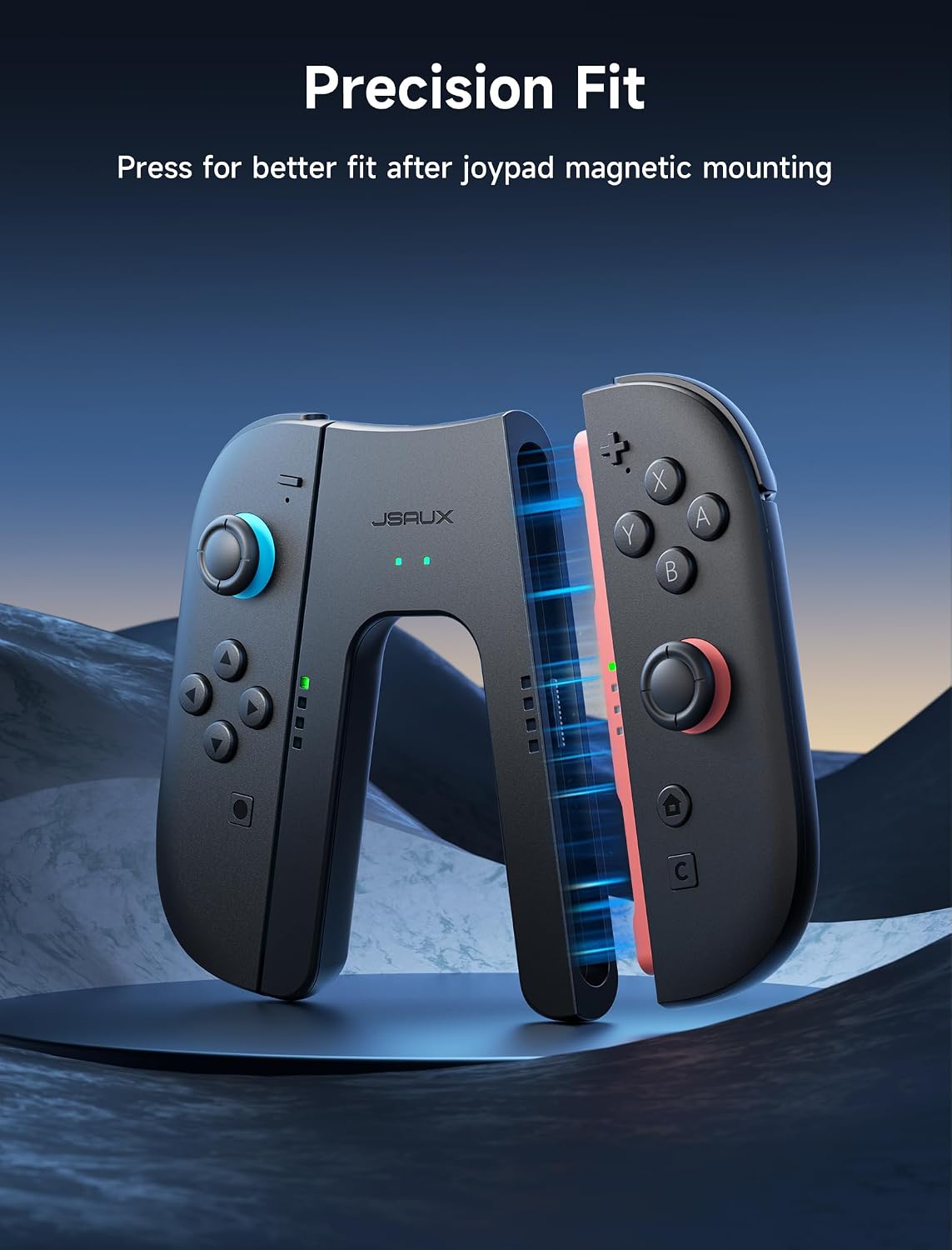 GRIP CON CARGA MAGNÉTICA PARA JOYPADS SWITCH 2 JSAUX - 5