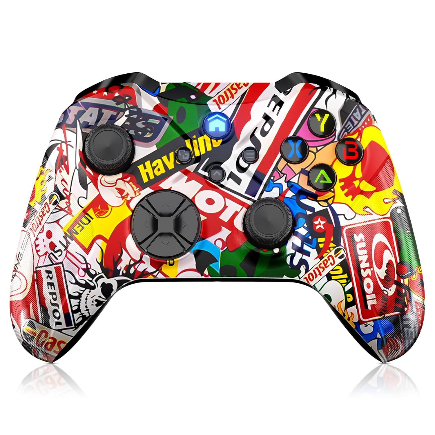 MANDO INALÁMBRICO DINOSOO STREET FIRE PARA XBOX ONE Y SERIES X|S CON VIBRACIÓN DUAL Y JACK DE AUDIO - 1