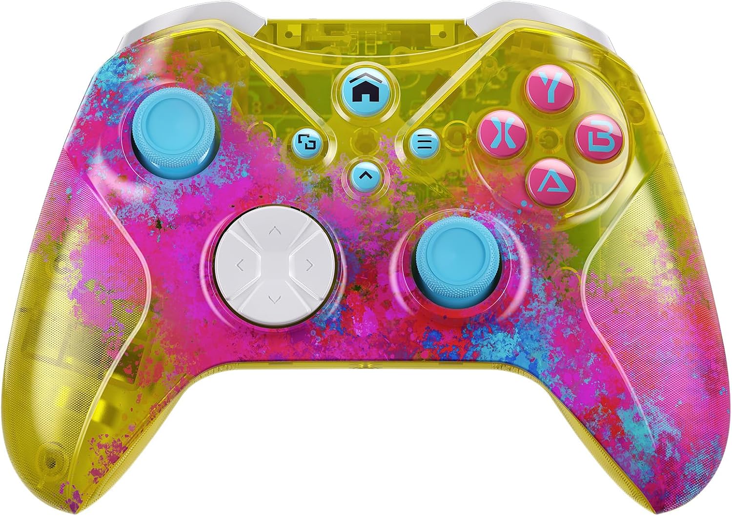 CONTROL INALÁMBRICO PARA JUEGOS DINOSOO PARA XBOX ONE Y SERIES X|S CON VIBRACIÓN DUAL Y JACK DE AUDIO 3.5MM COLOR ROSADO - 1