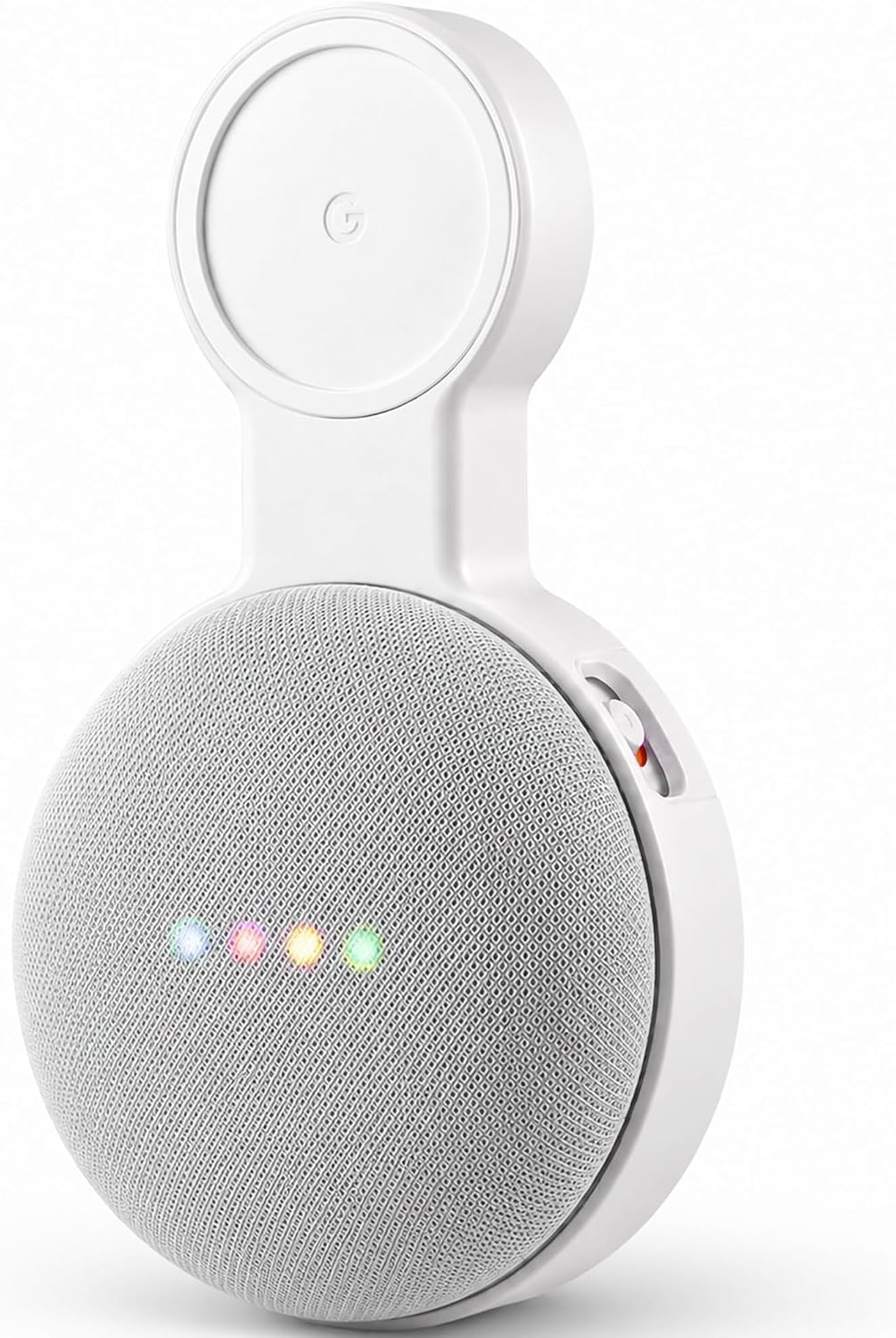 SOPORTE DE PARED PARA GOOGLE HOME MINI Y GOOGLE NEST MINI AMORTEK CON GESTIÓN DE CABLES - 1