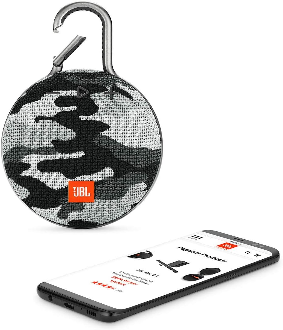 PARLANTE PORTÁTIL JBL CLIP 3 NEGRO CAMUFLADO - 5