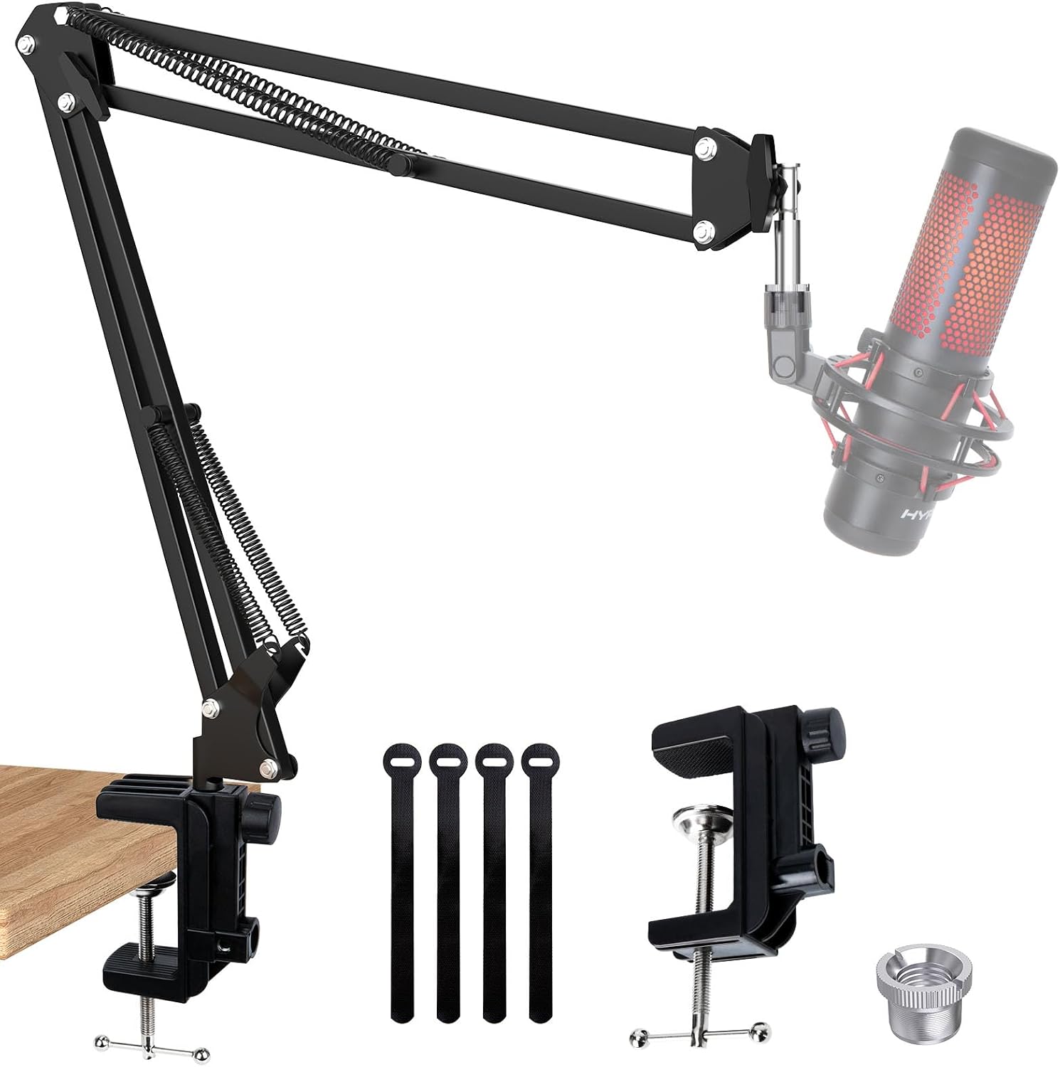 BRAZO SOPORTE PARA MICRÓFONO SUNMON QUADCAST BOOM ARM CON ADAPTADOR 3/8' A 5/8' - 1