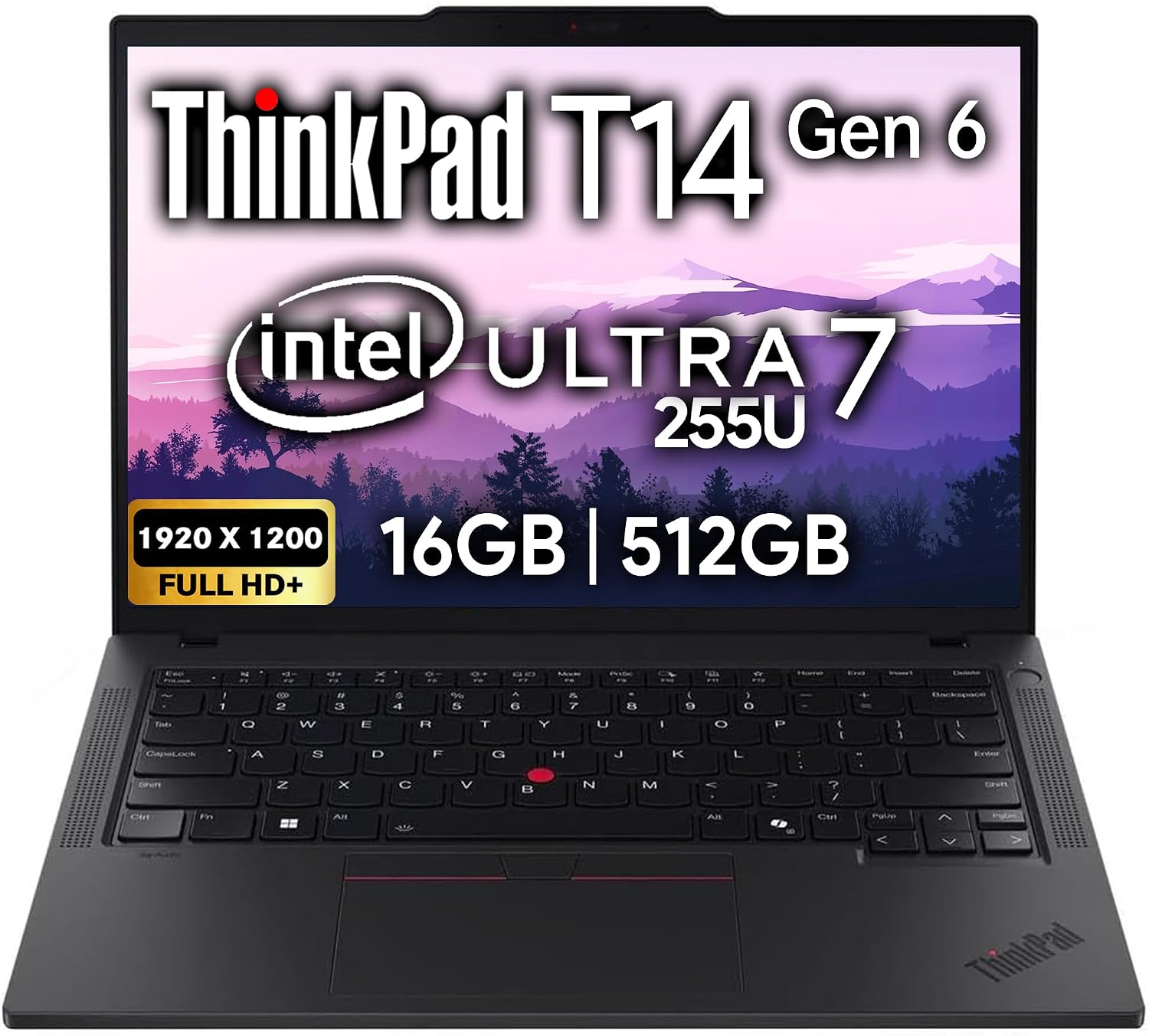 LAPTOP LENOVO THINKPAD T14 GEN 6 14' FHD+ INTEL CORE ULTRA 7 255U 16GB DDR5 512GB SSD - 1