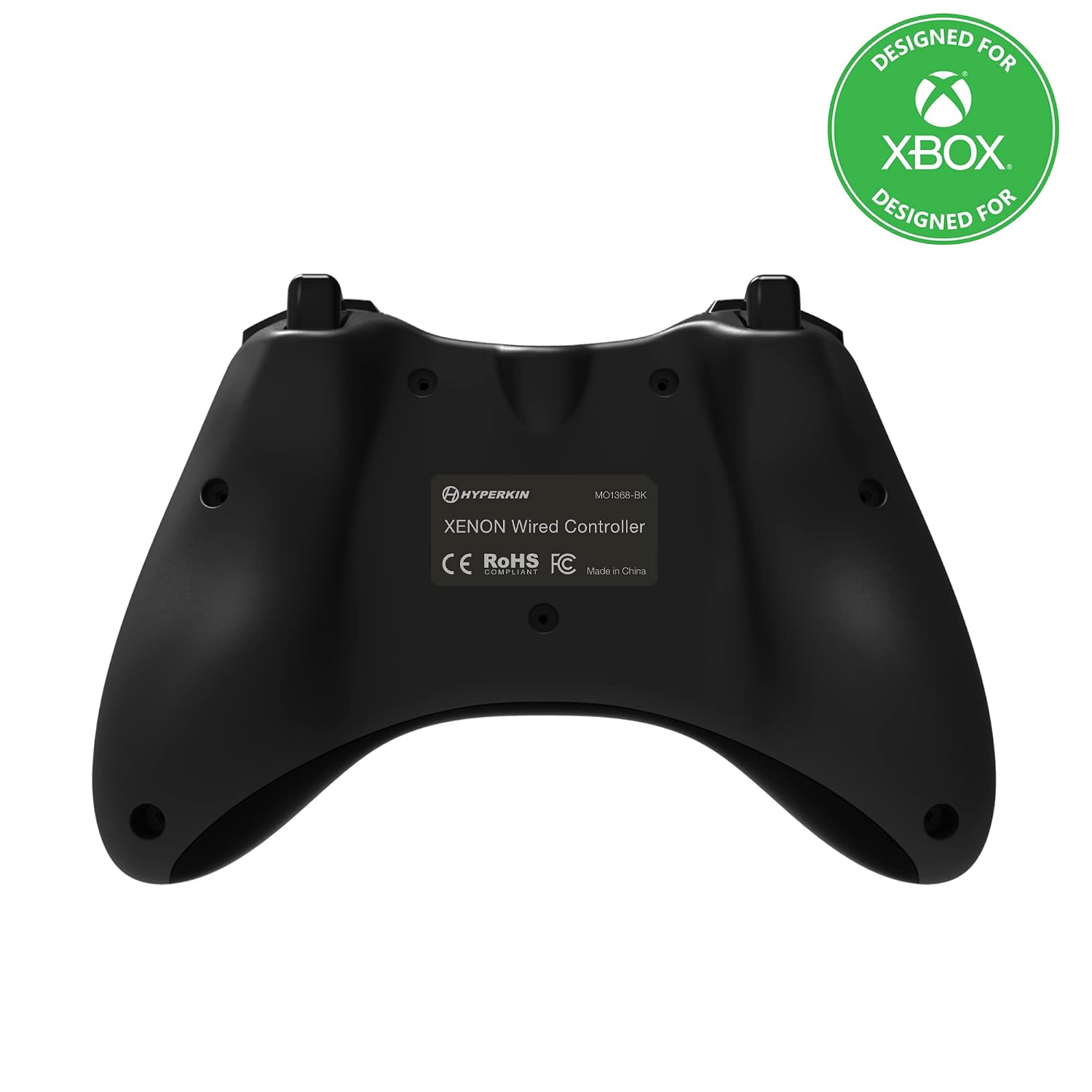 MANDO HYPERKIN XENON CON CABLE PARA XBOX SERIES X|S, XBOX ONE Y PC, CON CONECTOR 3.5MM Y GATILLOS DE IMPULSO, NEGRO - 2