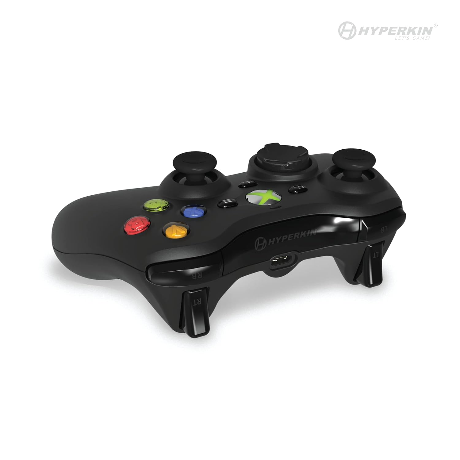 MANDO HYPERKIN XENON CON CABLE PARA XBOX SERIES X|S, XBOX ONE Y PC, CON CONECTOR 3.5MM Y GATILLOS DE IMPULSO, NEGRO - 3
