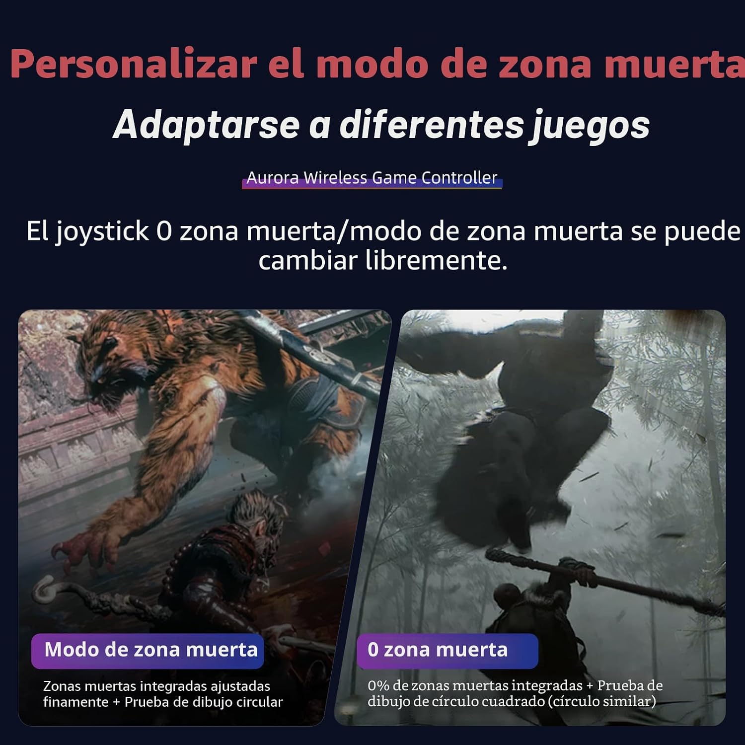 CONTROL INALÁMBRICO ACEGAMER AURORA II BLUETOOTH 2.4G PARA PC ANDROID SWITCH IOS STEAM DECK - 3