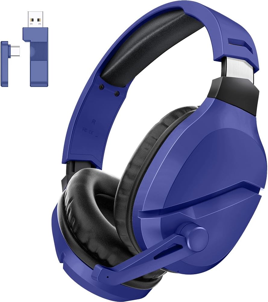 AUDÍFONOS INALÁMBRICOS PARA GAMING WOLFLAWS TA2000 AZUL MARINO CON MICRÓFONO - 1