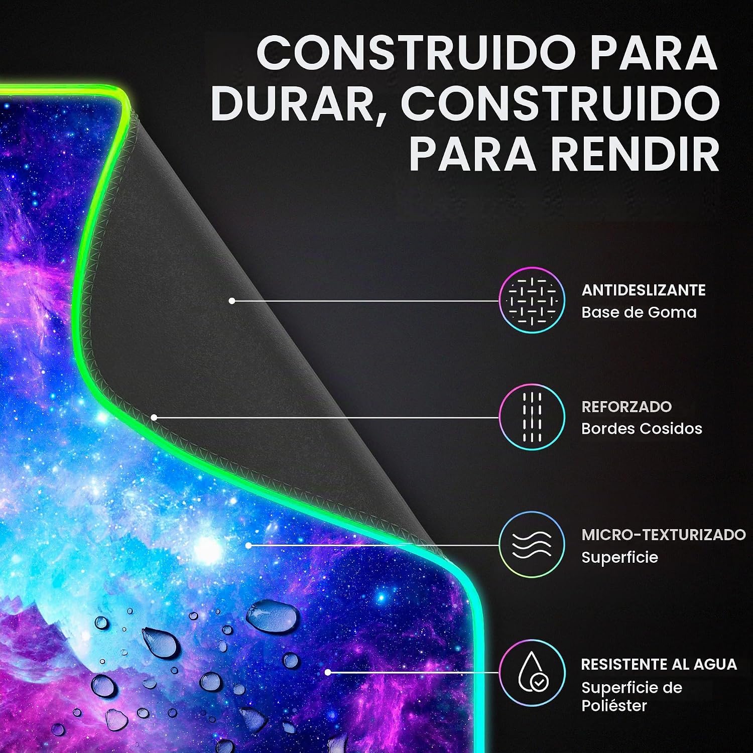 MOUSE PAD GERLOS RGB GAMING 80 X 30 CM - 4
