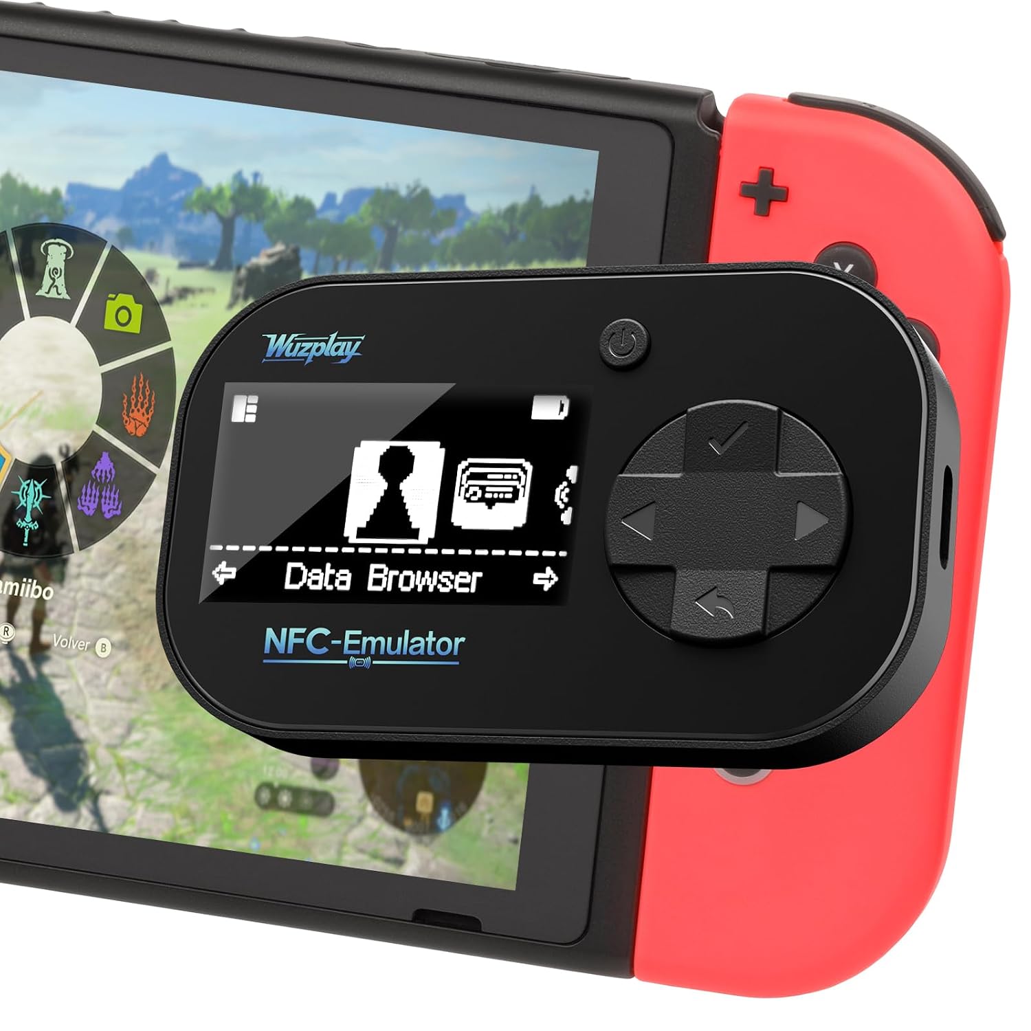 EMULADOR NFC PARA SWITCH WUZPLAY CON PANTALLA OLED - 1