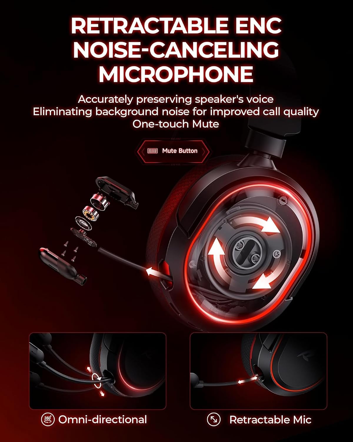 HEADSET INALÁMBRICO PARA GAMING VALORISE UG-08S 7.1 SURROUND SOUND - 5