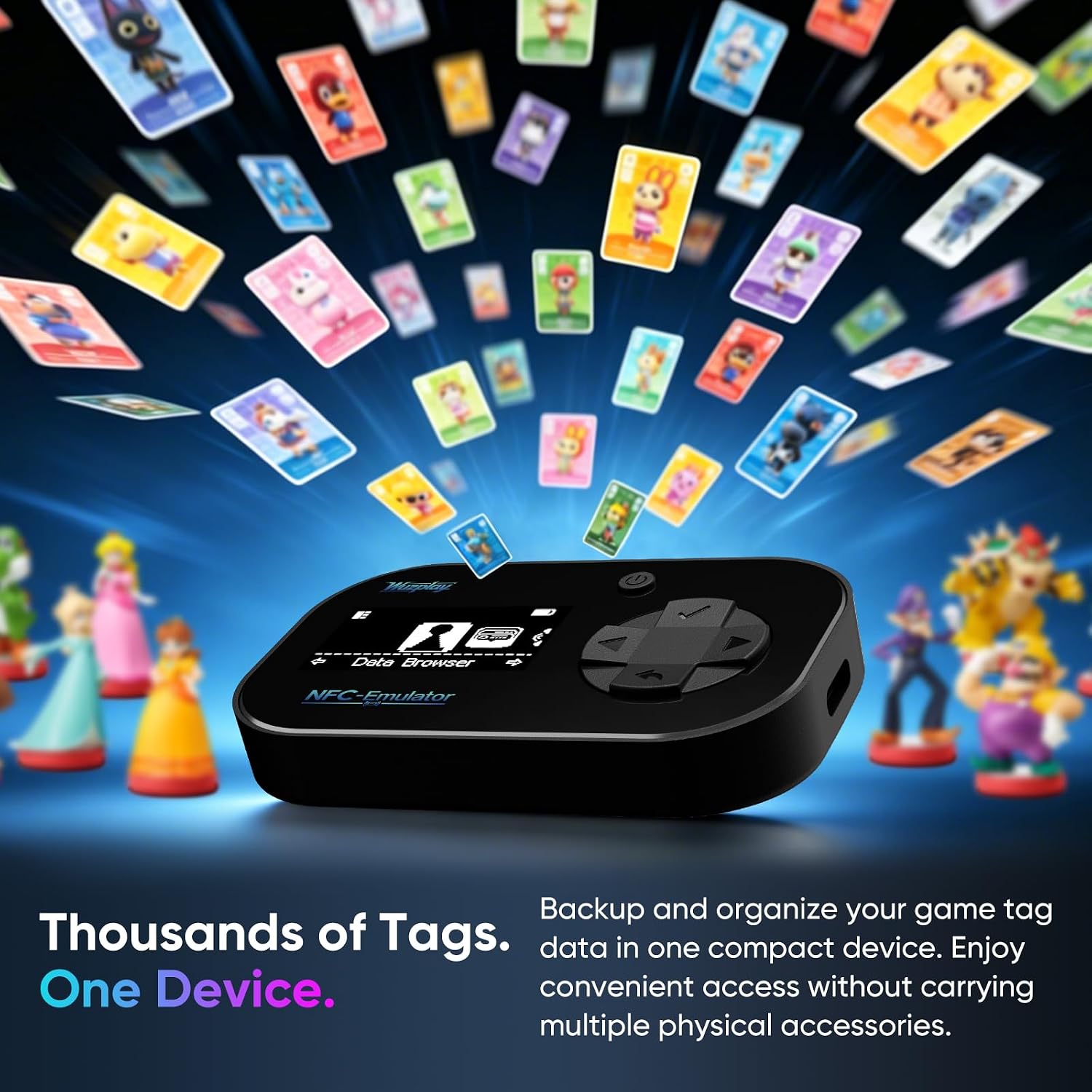 EMULADOR NFC PARA SWITCH WUZPLAY CON PANTALLA OLED - 2