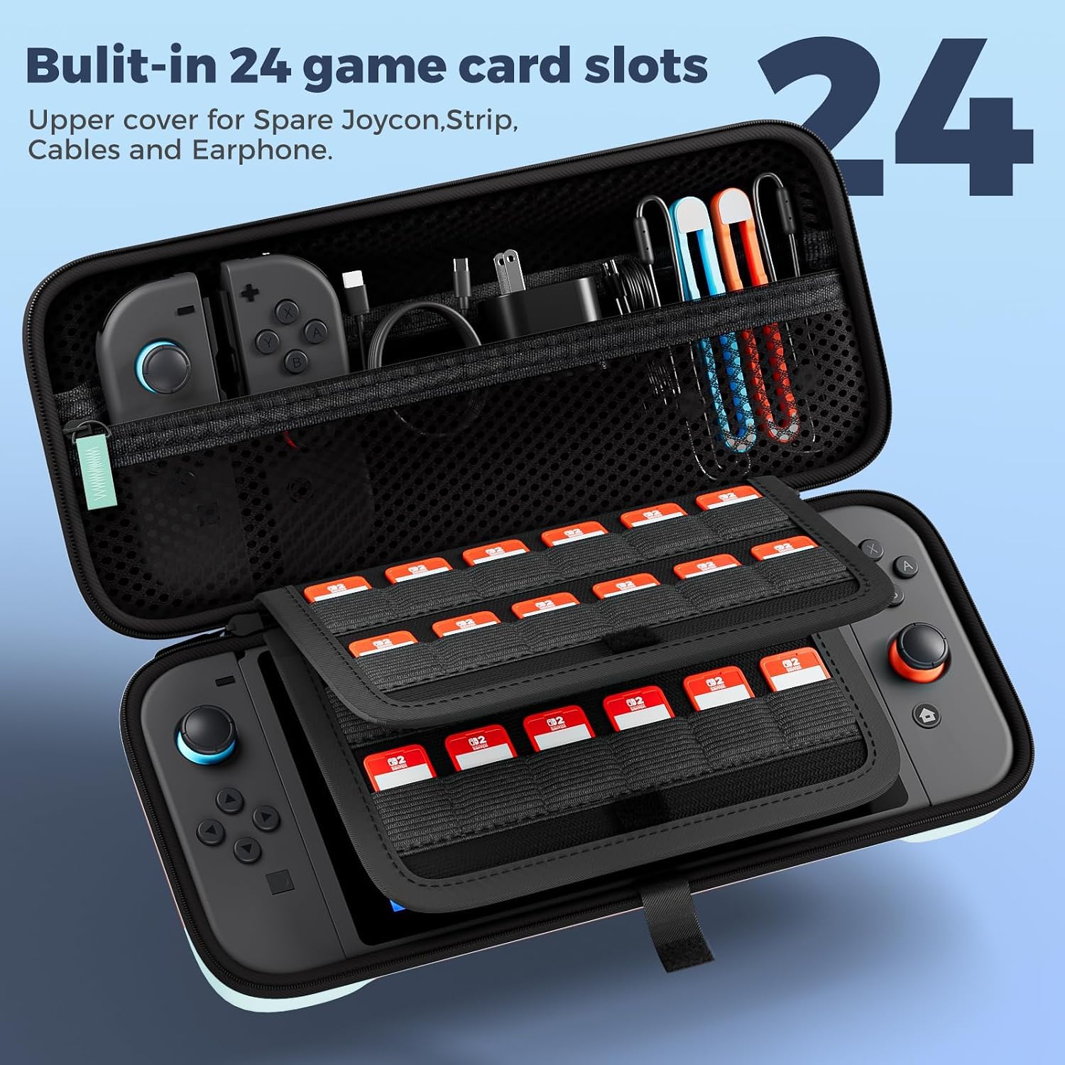 ESTUCHE PROCASE PARA NINTENDO SWITCH 2 2025 TAMAÑO ESTÁNDAR MATCHA - 3