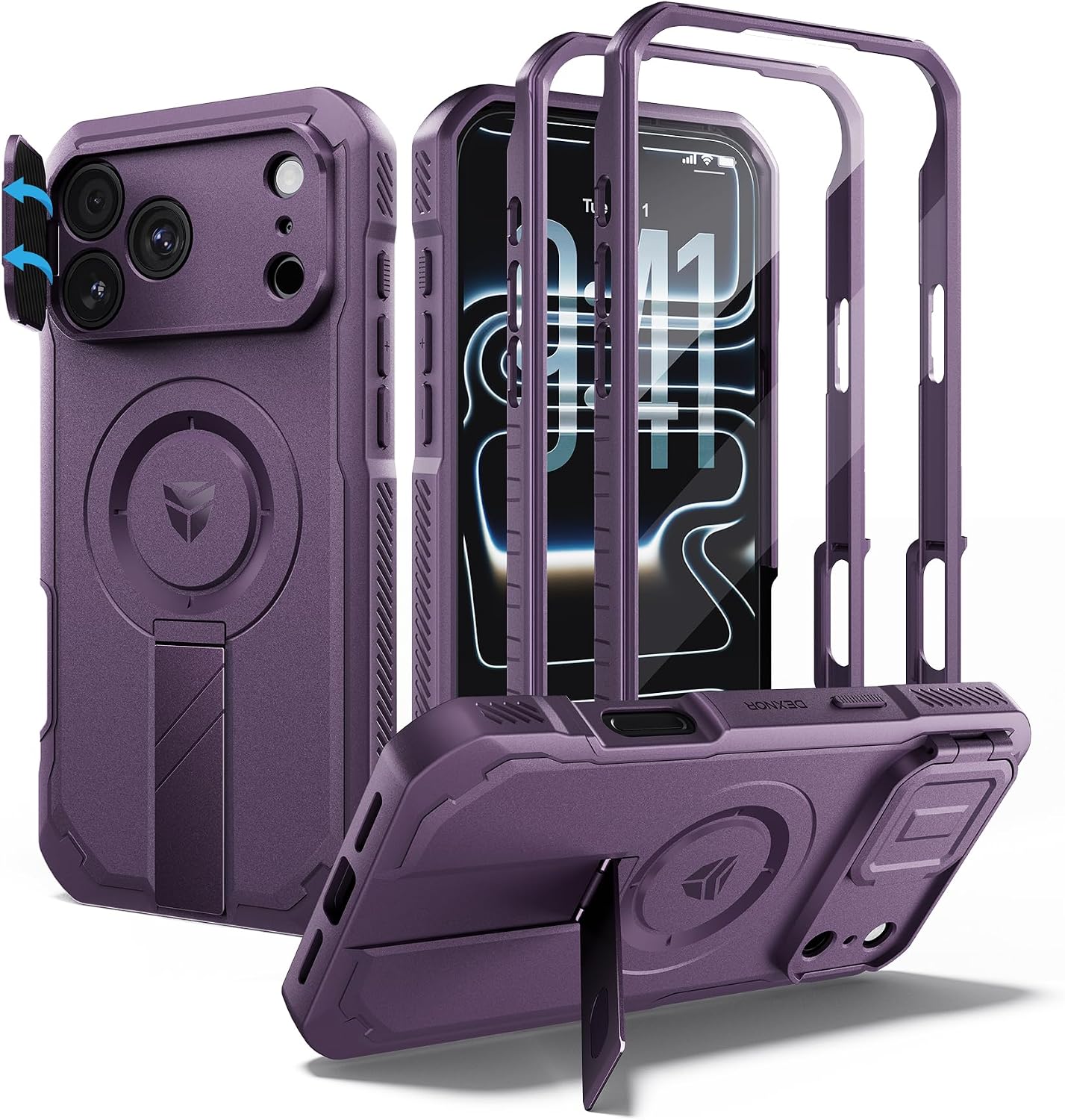 FUNDA PARA IPHONE DEXNOR 18 PRO MAX / 17 PRO MAX PHANTOM PURPLE - 1