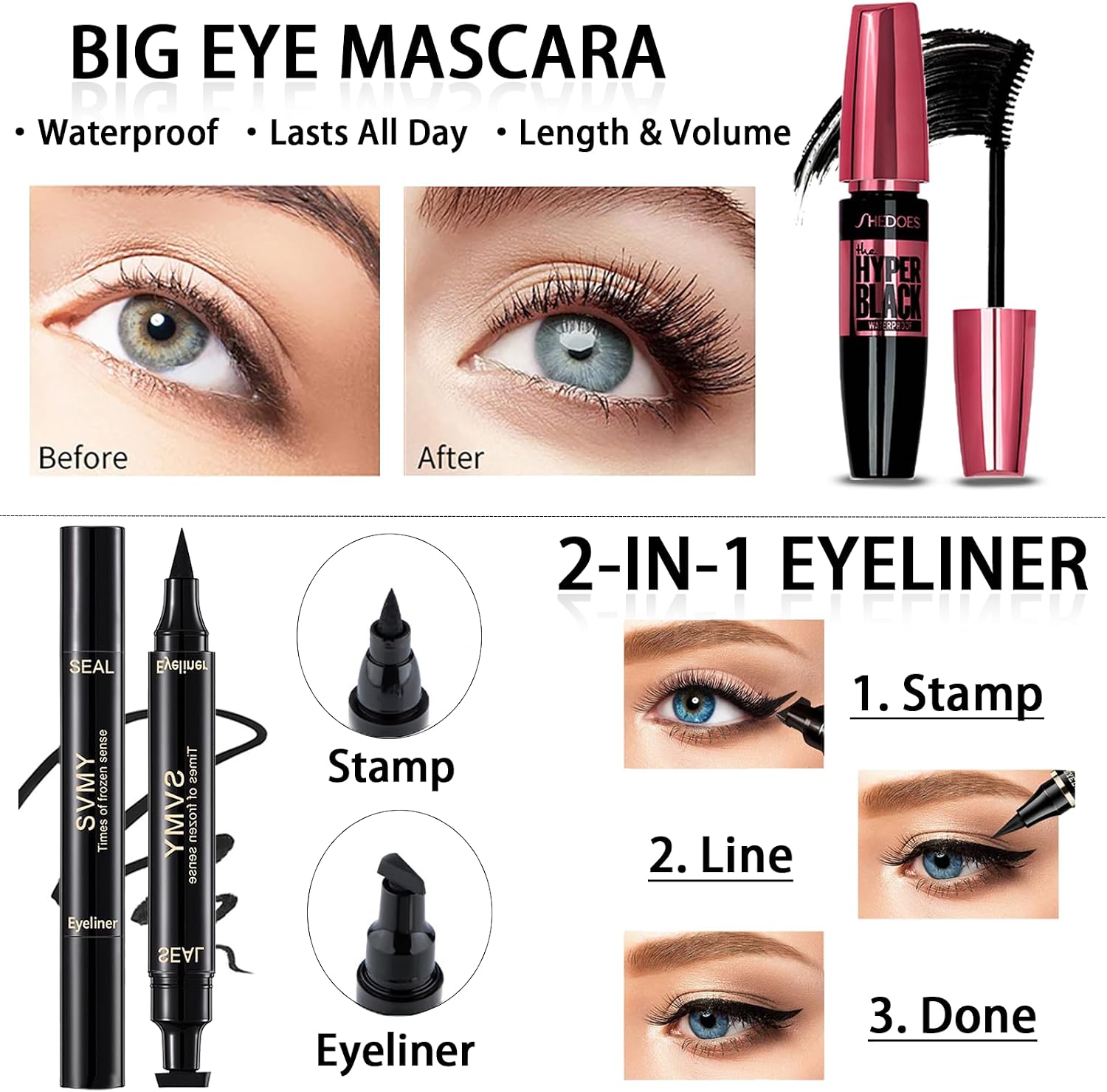 SET DE MAQUILLAJE GEYOMI ALL IN ONE KIT 12 COLORES SOMBRA, BASE, PRIMER, LABIALES, DELINEADOR, MÁSCARA, CONTORNO, CEJAS, BROCHA Y - 5