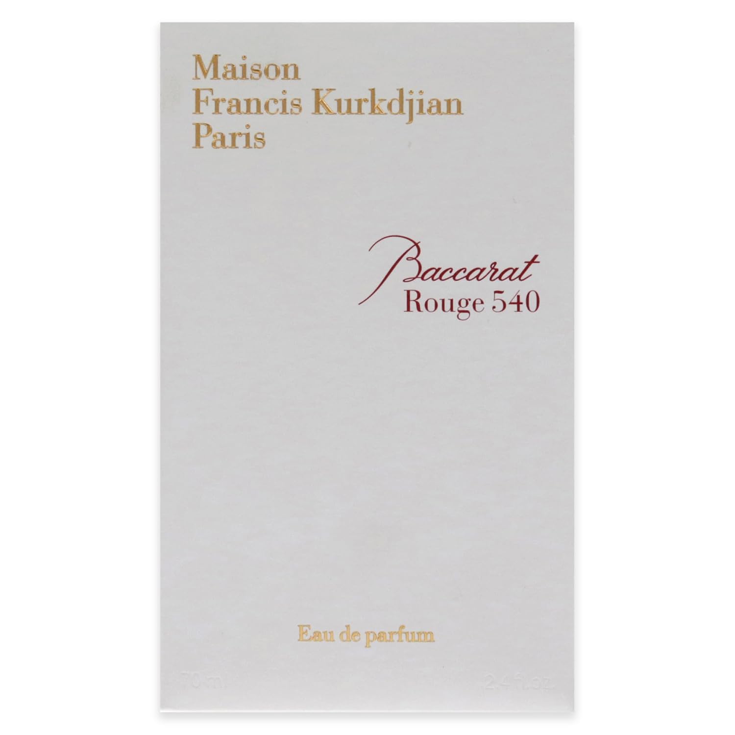PERFUME MAISON FRANCIS KURKDJIAN BACCARAT ROUGE 540 EAU DE PARFUM 68 ML - 5