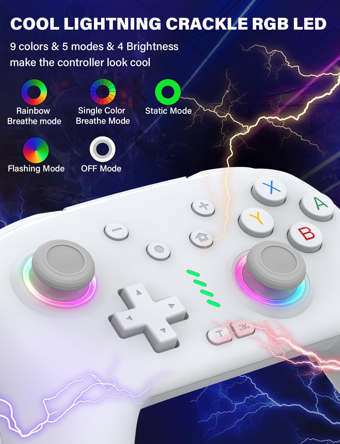 MANDO INALÁMBRICO ZRZLMVP PARA NINTENDO SWITCH/OLED/LITE/SWITCH 2 - 3