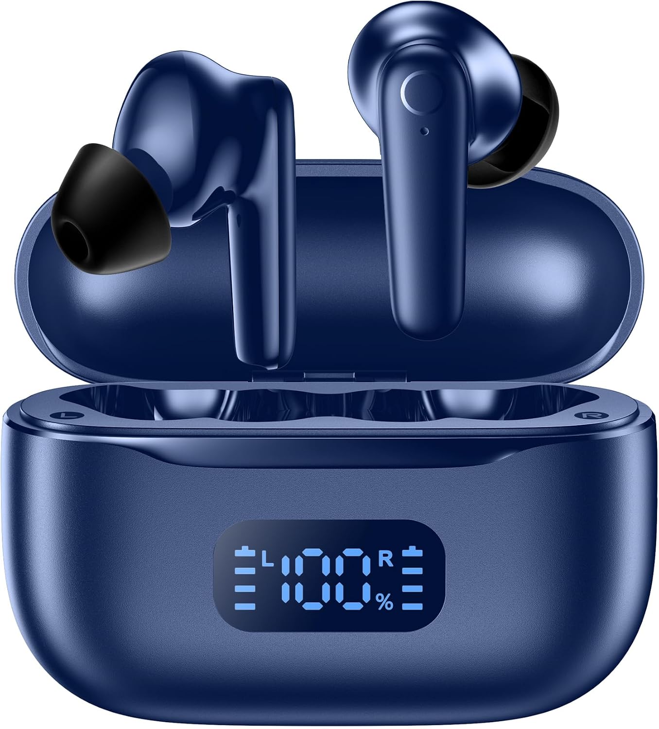 AUDÍFONOS INALÁMBRICOS MOZOTER N9I BLUETOOTH 5.4 TRUE WIRELESS AZUL - 1