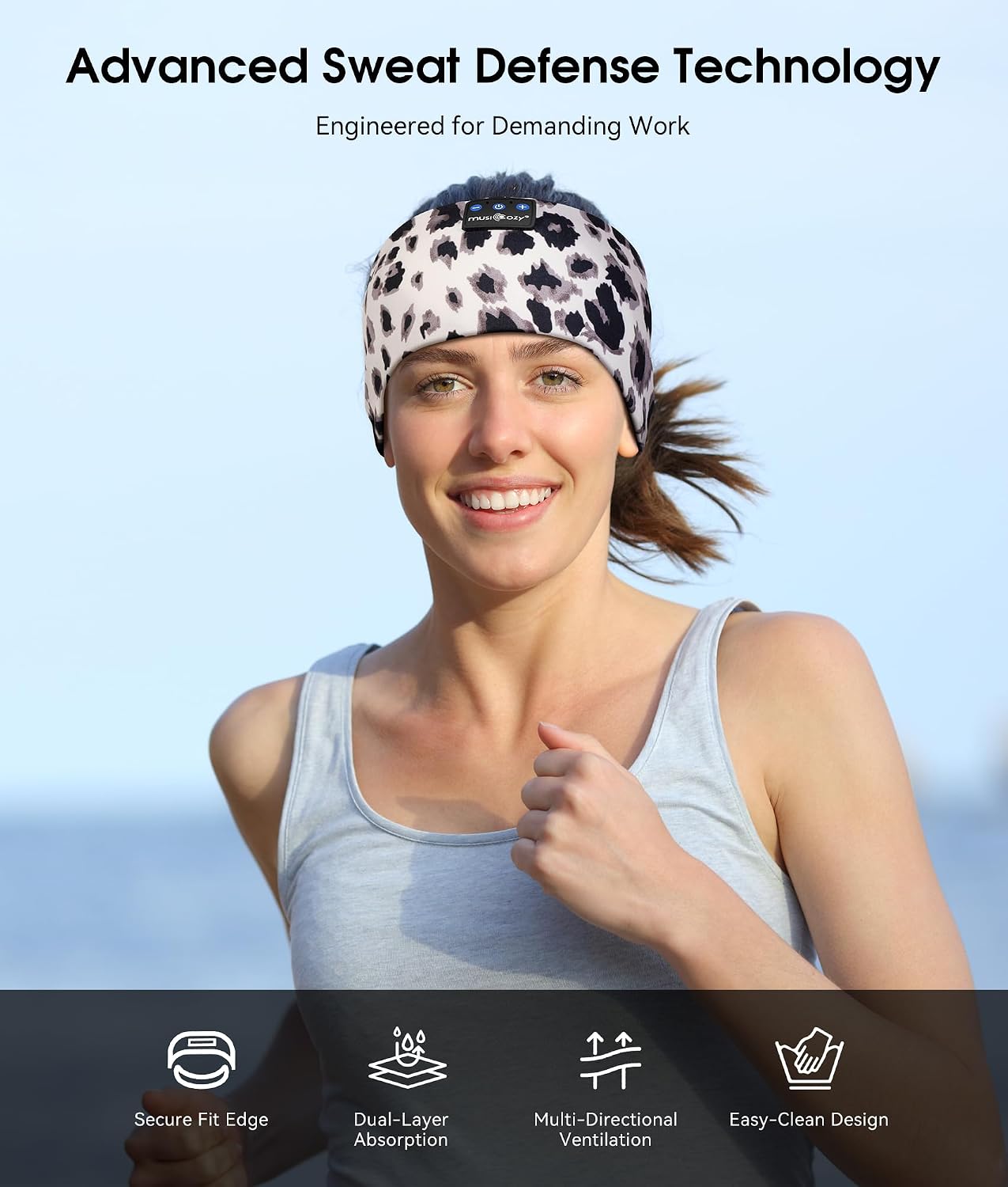 ALMOHADILLA TERAPÉUTICA MUSICOZY BLUETOOTH 5.4 SLEEP HEADPHONES BANDA DEPORTIVA INALÁMBRICA - 3