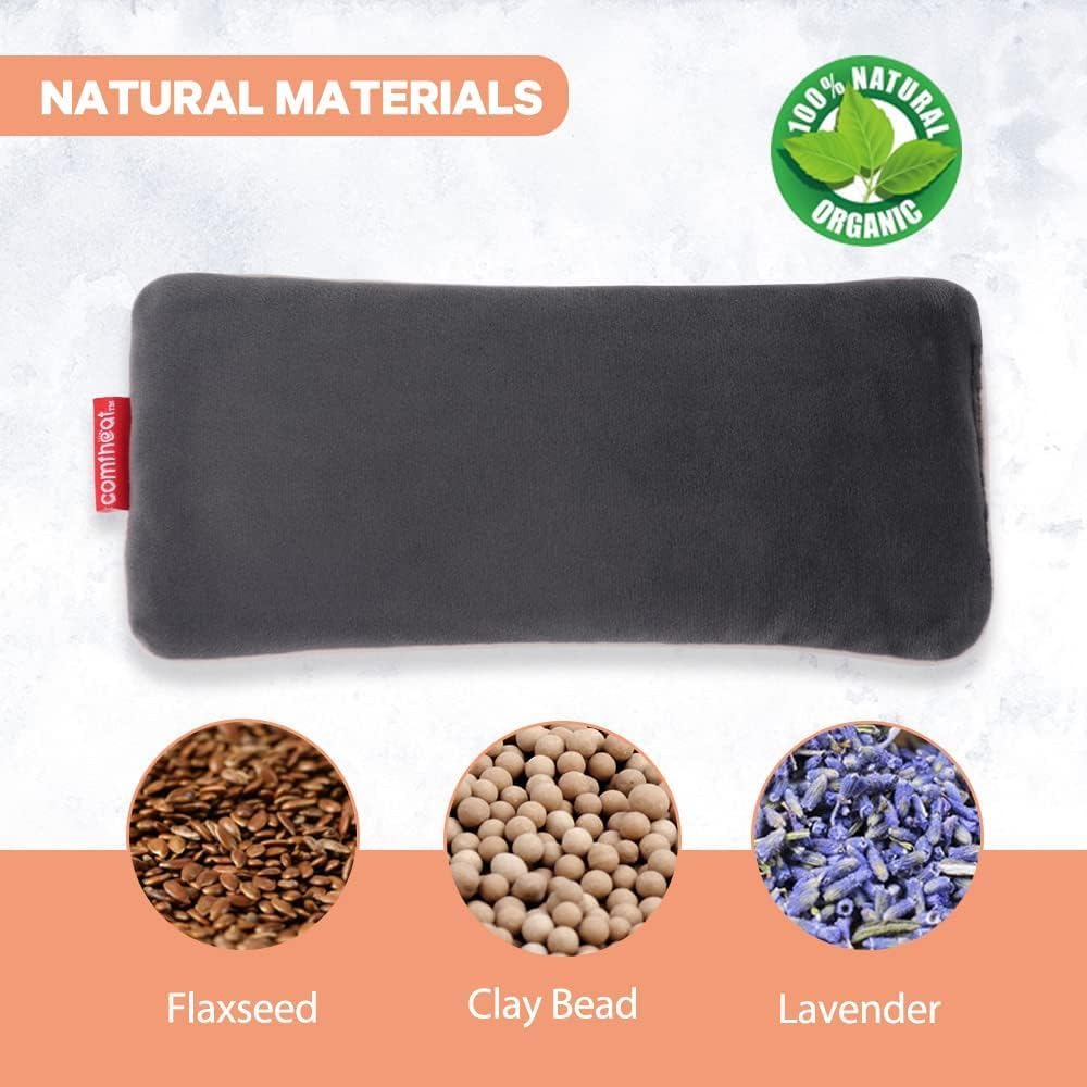 ALMOHADA TERAPÉUTICA PARA OJOS COMFHEAT LAVANDA 23X9.4 CM - 3