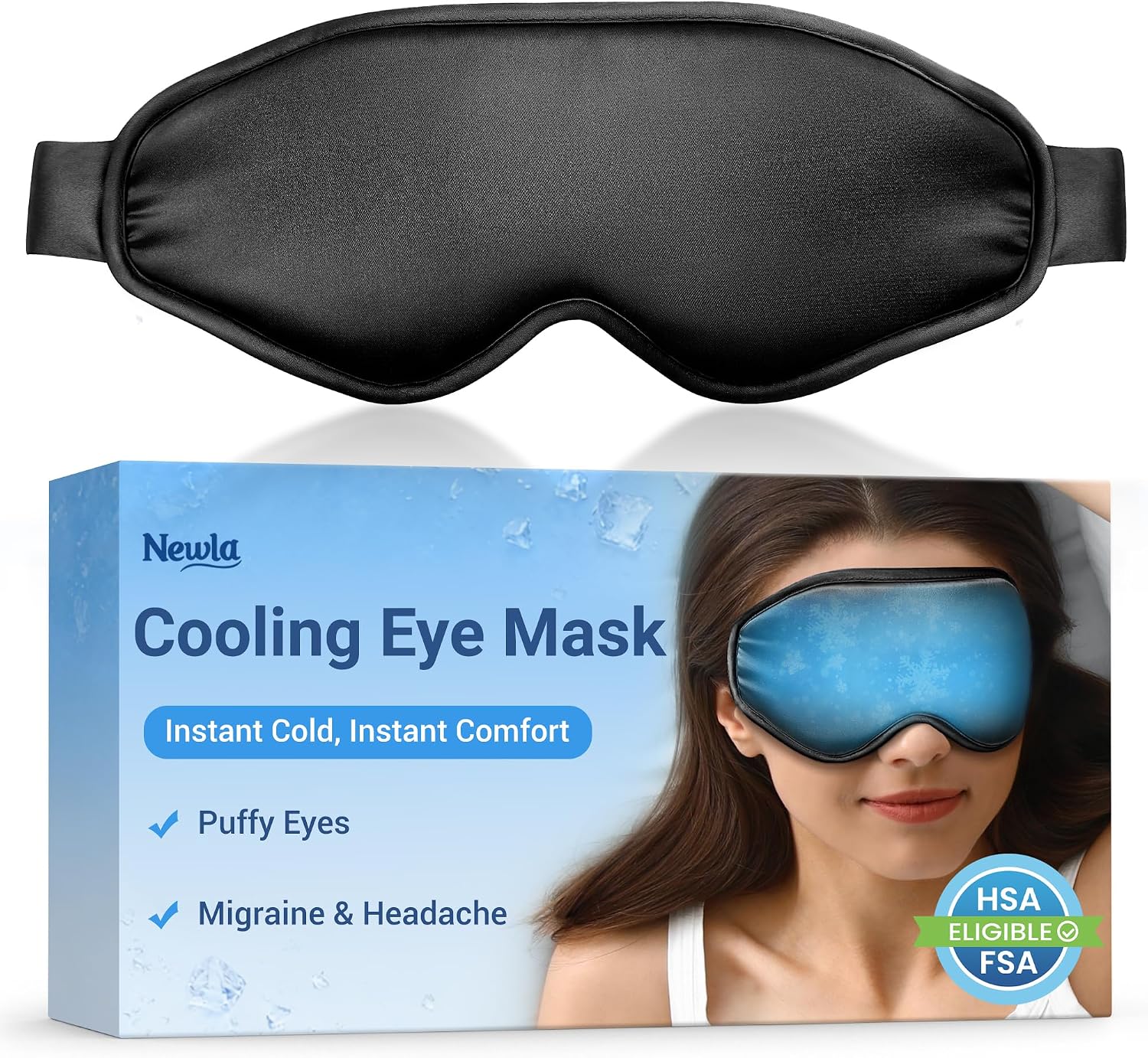 ALMOHADILLA TERAPÉUTICA PARA OJOS NEWLA GEL REFRIGERANTE REUTILIZABLE - 1