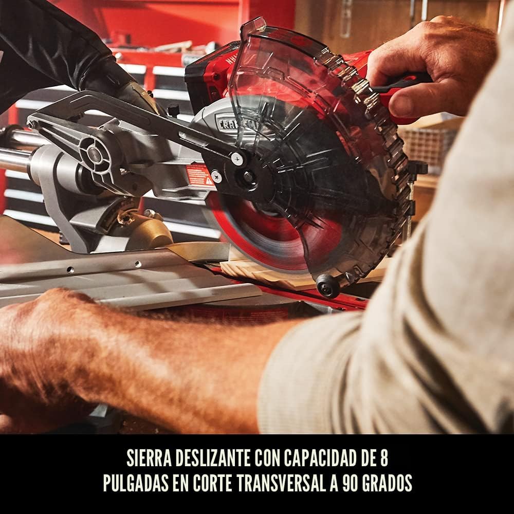 SIERRA INGLETEADORA INALÁMBRICA CRAFTSMAN V20 7-1/4 PULG CON BATERÍA Y CARGADOR - 5