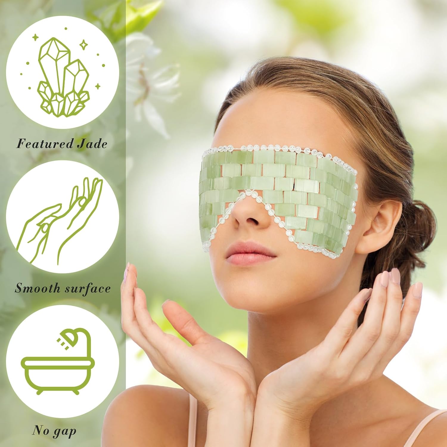 ALMOHADA TERAPÉUTICA PARA OJOS HERCICY DE JADE VERDE - 3