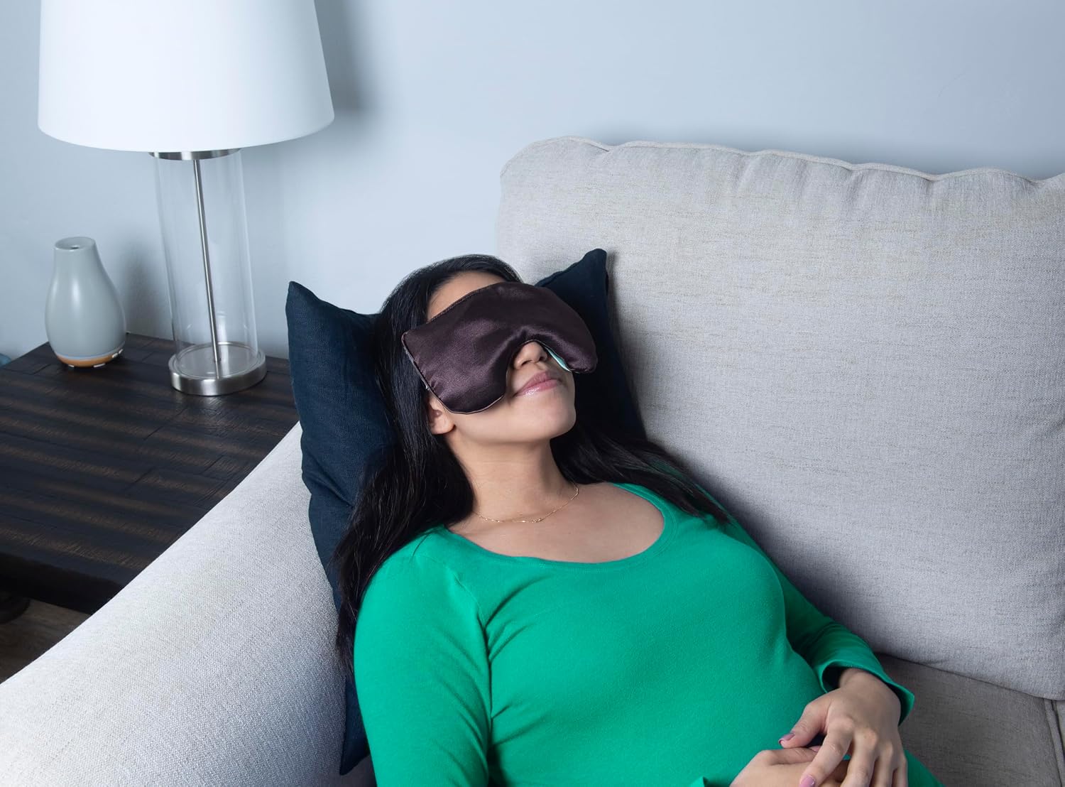 ALMOHADA TERAPÉUTICA PARA OJOS DREAMTIME ROSE VELVET 9.5X4.5 IN - 4