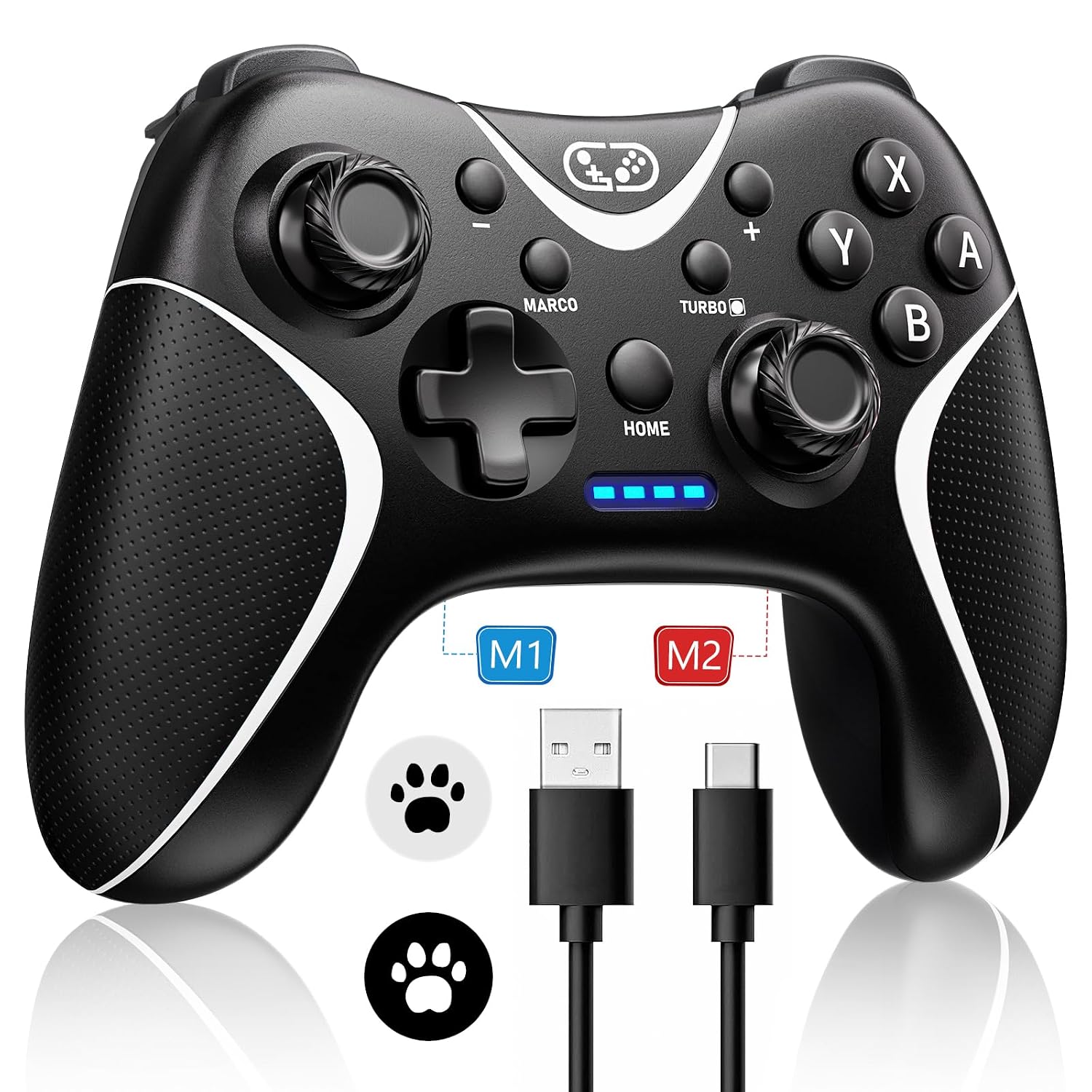 MANDO INALÁMBRICO BRHE SWITCH PRO COMPATIBLE CON NINTENDO SWITCH/LITE/OLED - 1