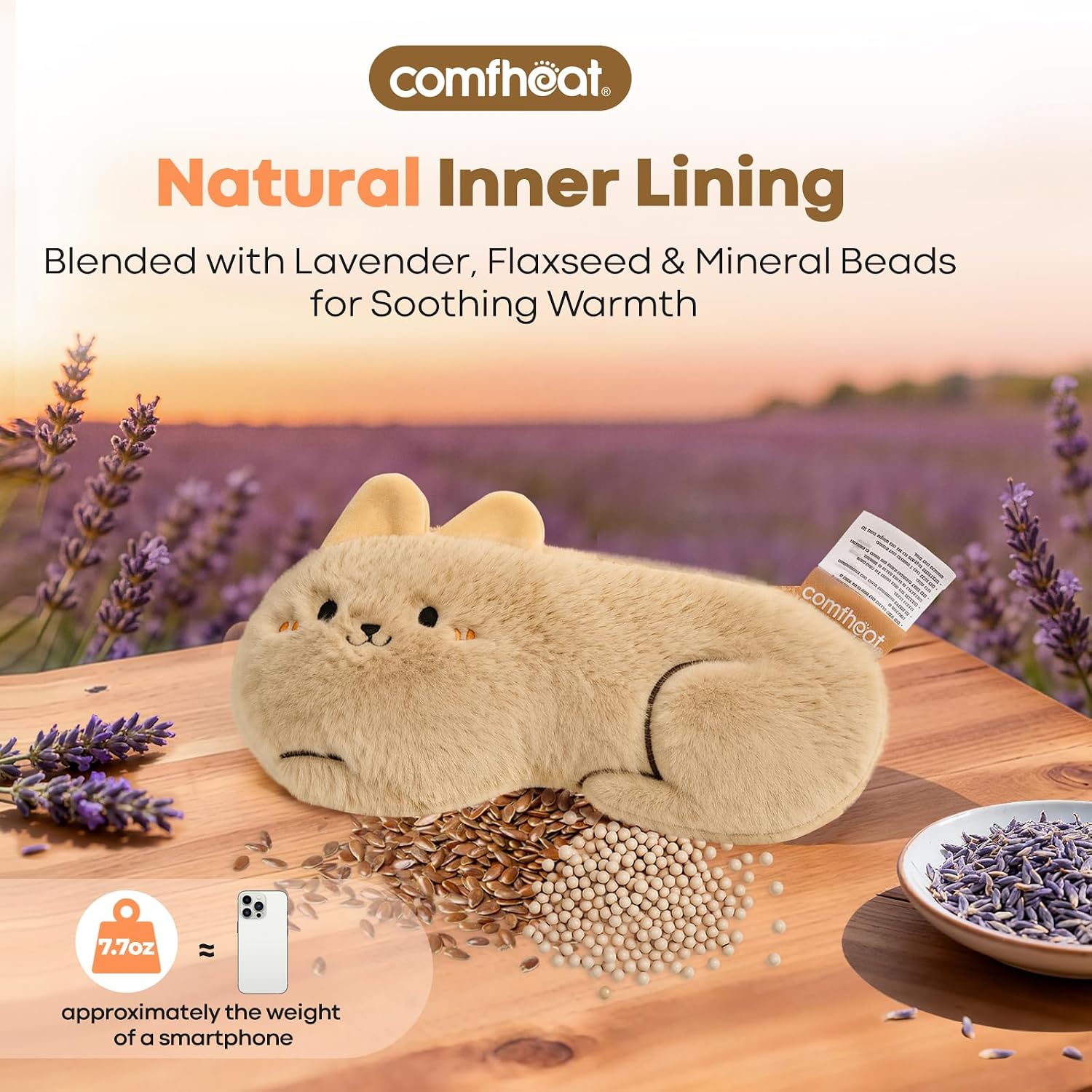 ALMOHADA TERAPÉUTICA PARA OJOS COMFHEAT LAVANDA - 3