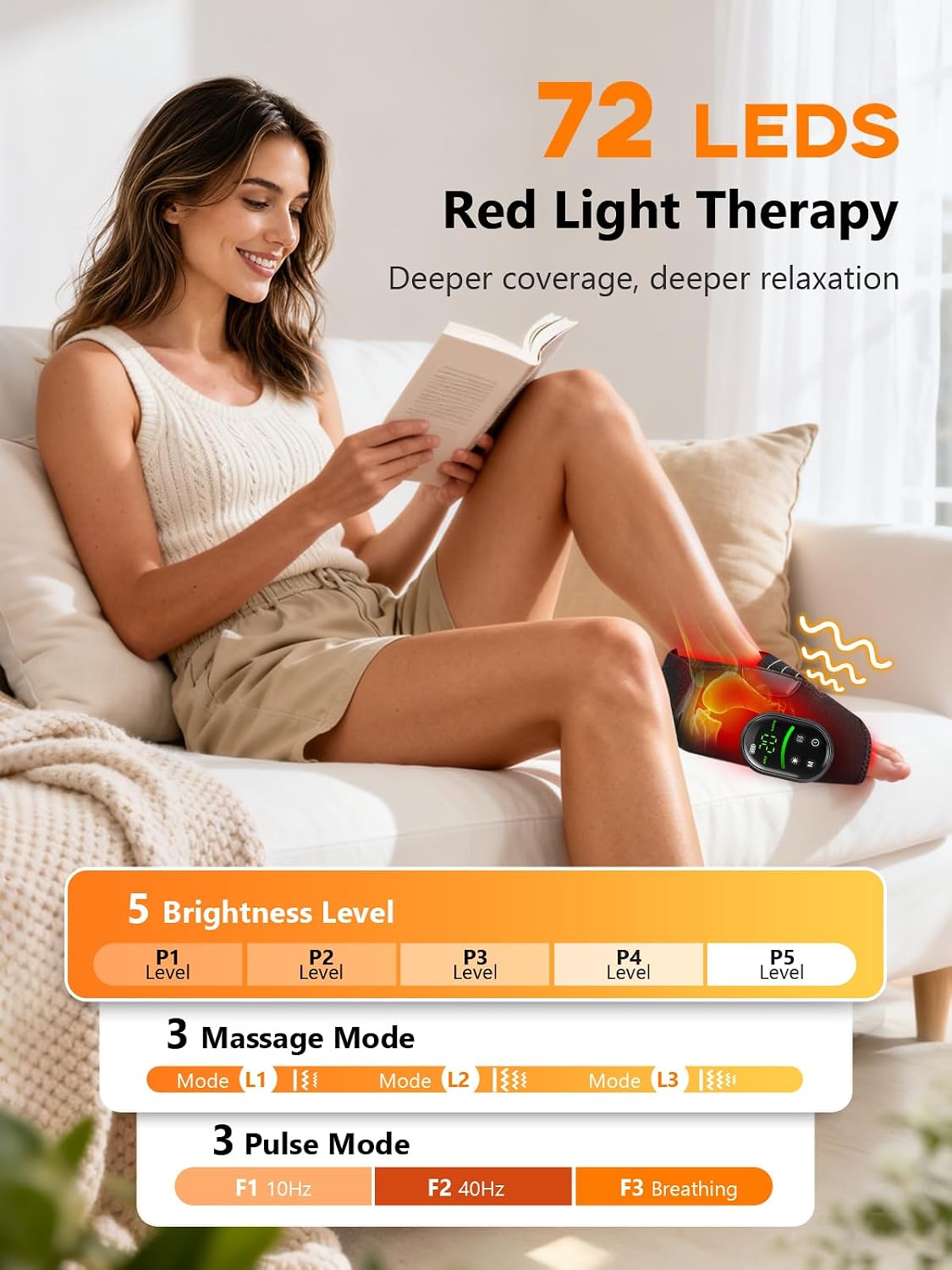 ALMOHADILLA TERAPÉUTICA DEPOWIN CON 72 LEDS PARA PIES Y TOBILLOS - 5