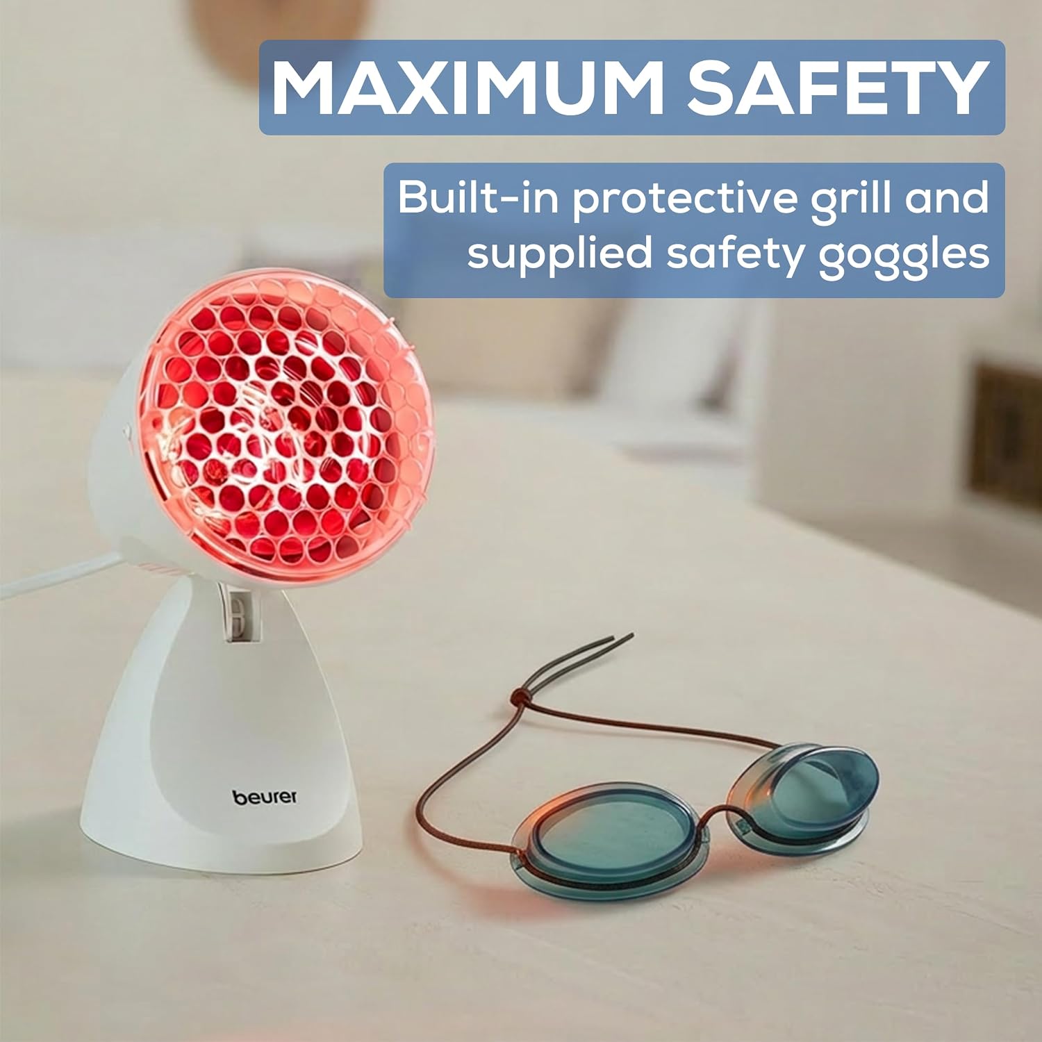 LÁMPARA DE CALOR INFRARROJO BEURER IL11 PARA ALIVIO MUSCULAR Y TERAPIA DE LUZ - 5