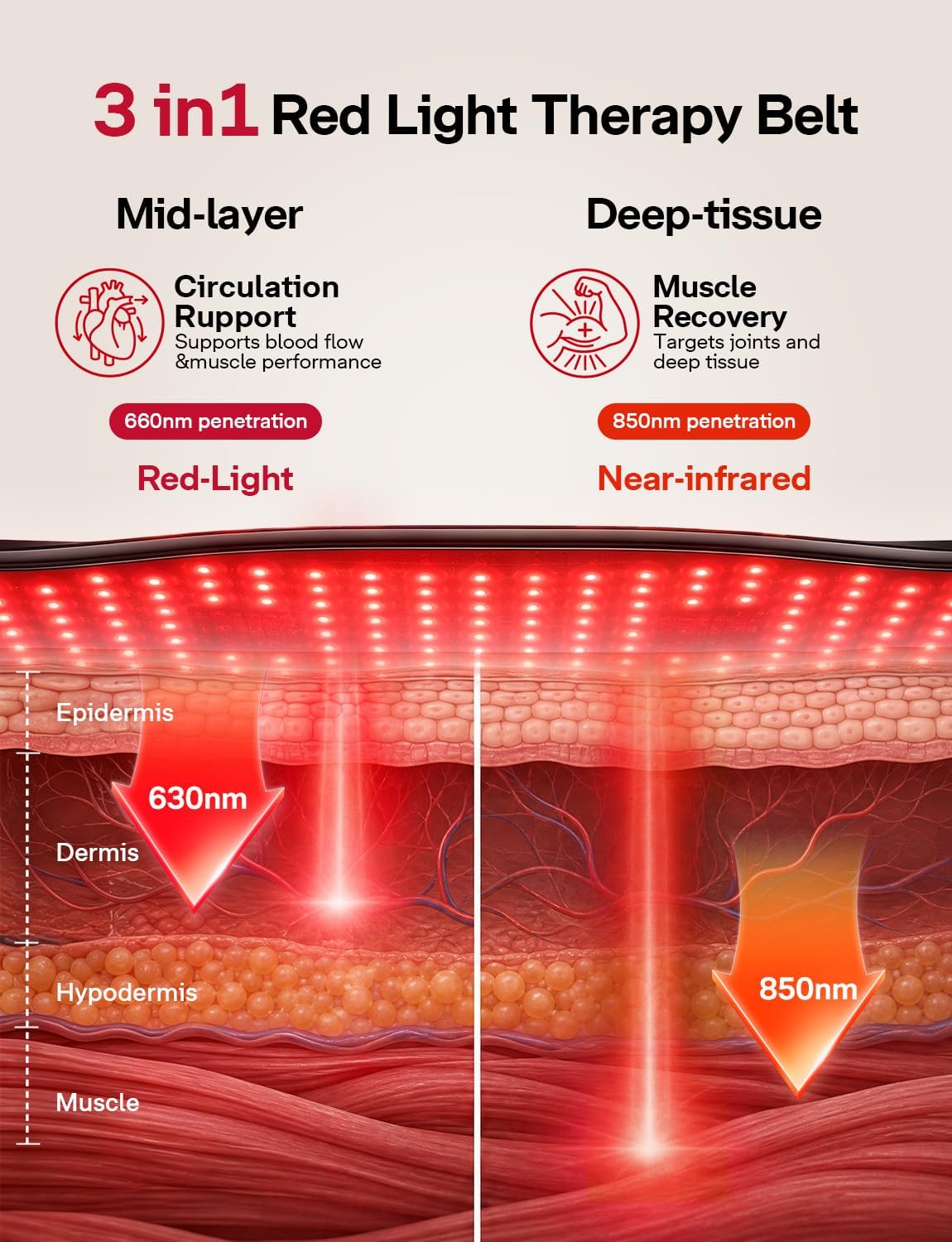 ALMOHADILLA TERAPÉUTICA MEDISANA 3 EN 1 CON LUZ ROJA, CALOR Y VIBRACIÓN INALÁMBRICA - 2