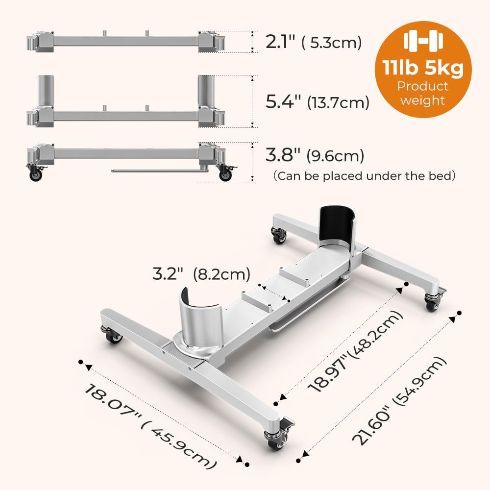 SOPORTE MÓVIL AJUSTABLE PARA TERAPIA DE LUZ ROJA BESTQOOL COMPATIBLE CON 99% DE PANELES - 2