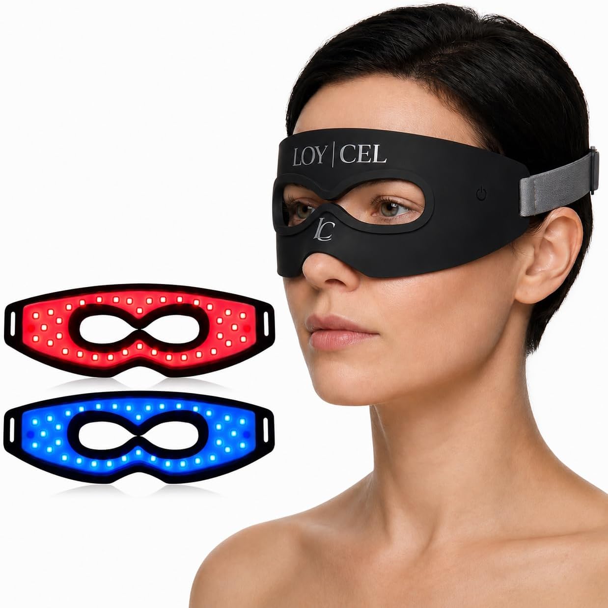 DISPOSITIVO DE TERAPIA DE LUZ ROJA PARA OJOS LOYCEL CON 7 MODOS Y MASAJE TÉRMICO - 1